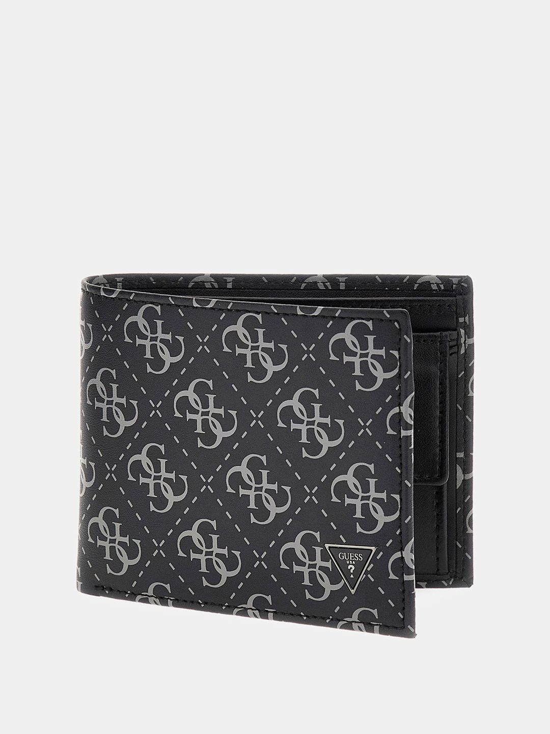 GUESS Men Printed Leather Two Fold Wallet-image-41