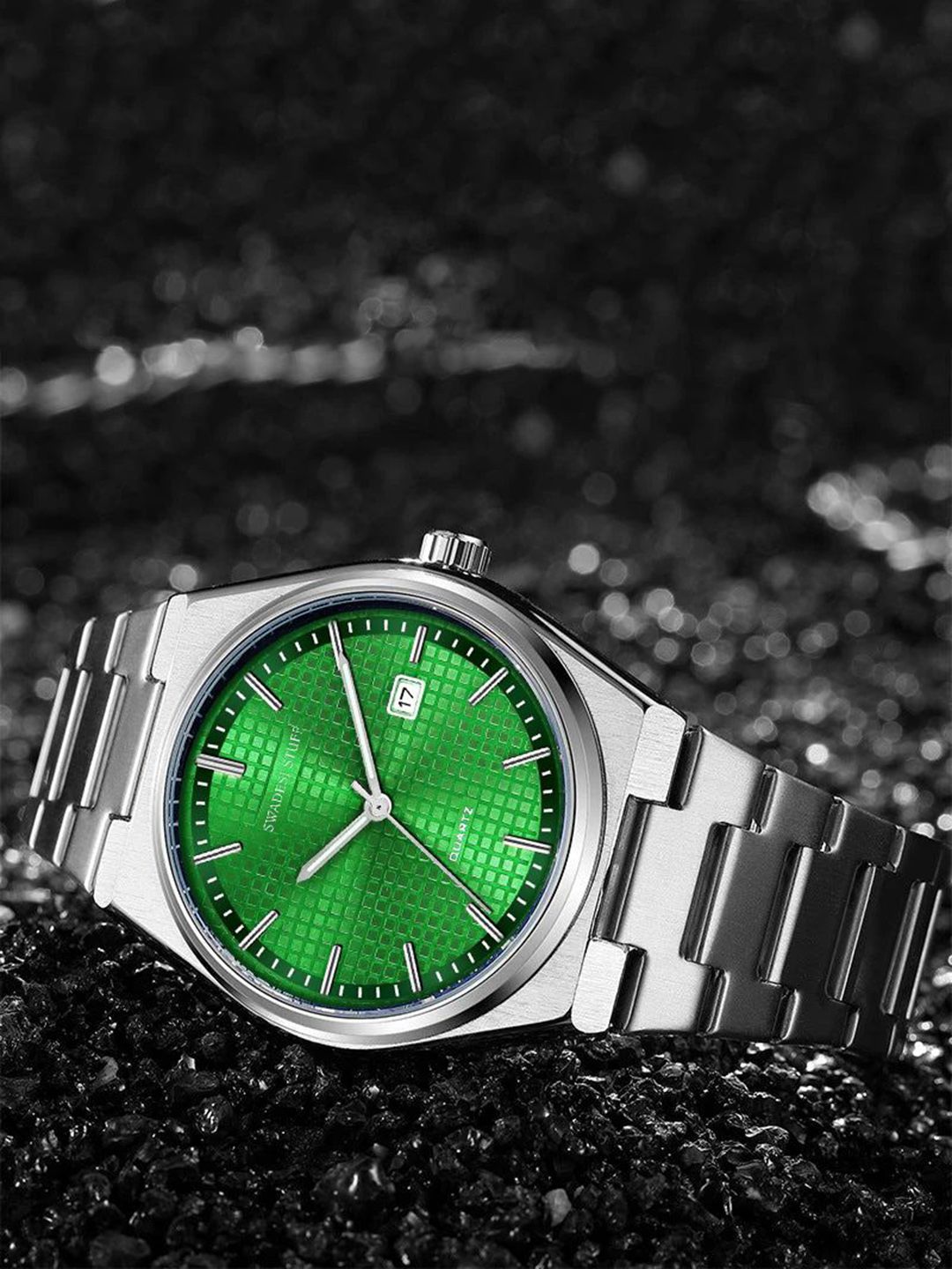 SWADESI STUFF Men Dial & Straps Analogue Watch SDS 151 GREEN-picture-45