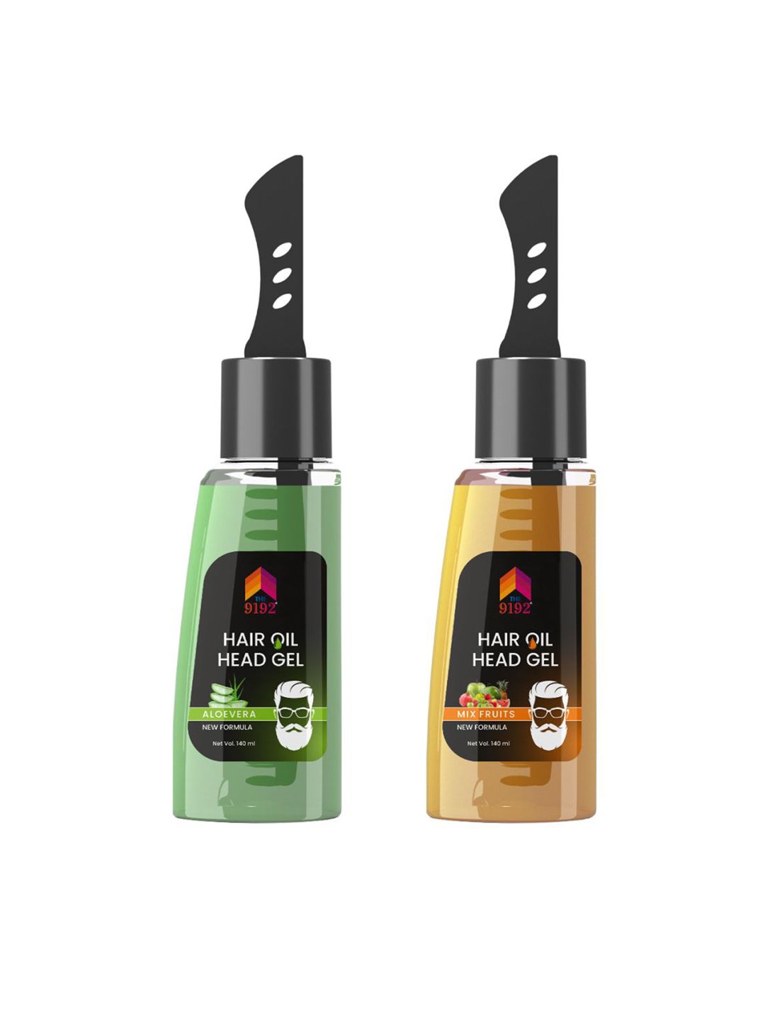 THE 9192 Aloe Vera Hair Oil Gel & Mix Fruit Hair Oil Gel 140ml Each