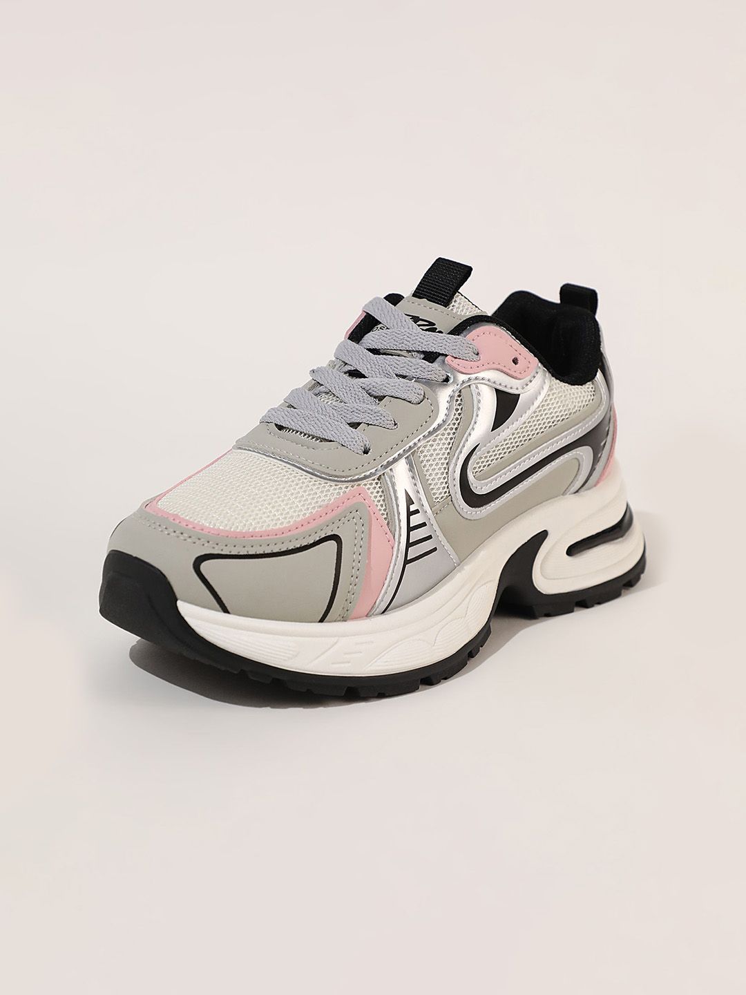 LULU & SKY Women Colourblocked PU Sneakers-picture-10