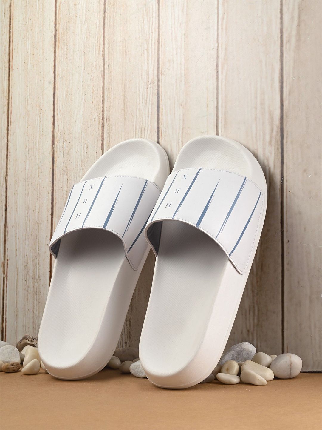 HRX by Hrithik Roshan Men Striped Printed Sliders-image-43