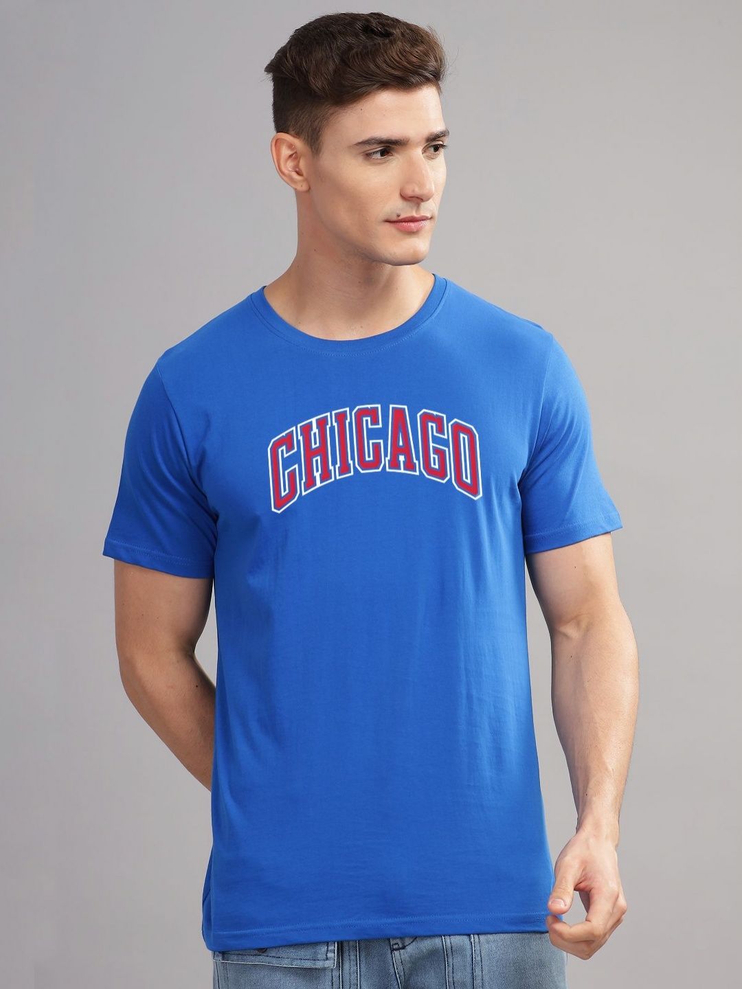 ADRO Men Typography Printed Raw Edge T-shirt-picture-16