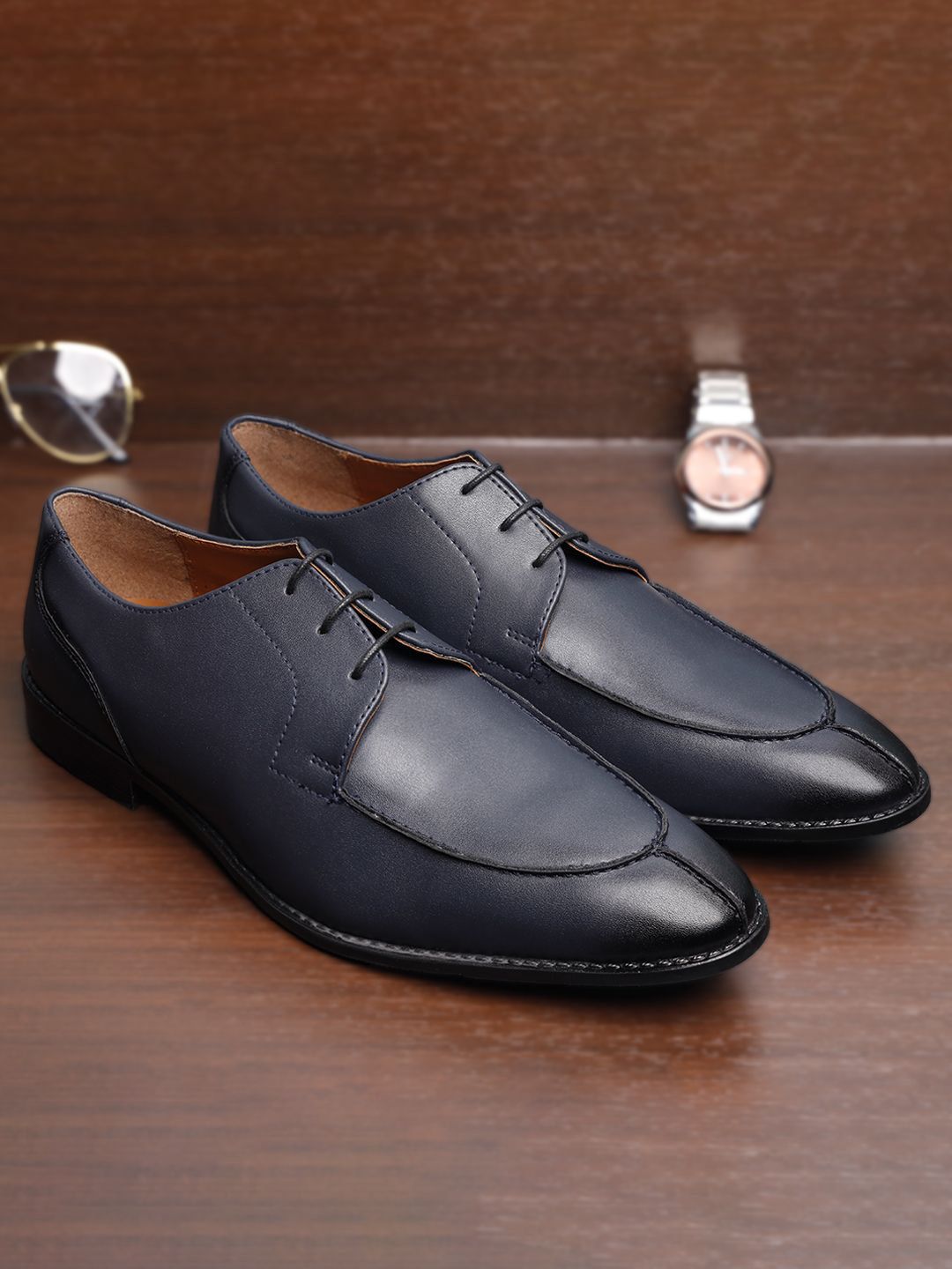 LOUIS STITCH Men Leatherette Derby Formal Shoes-picture-30