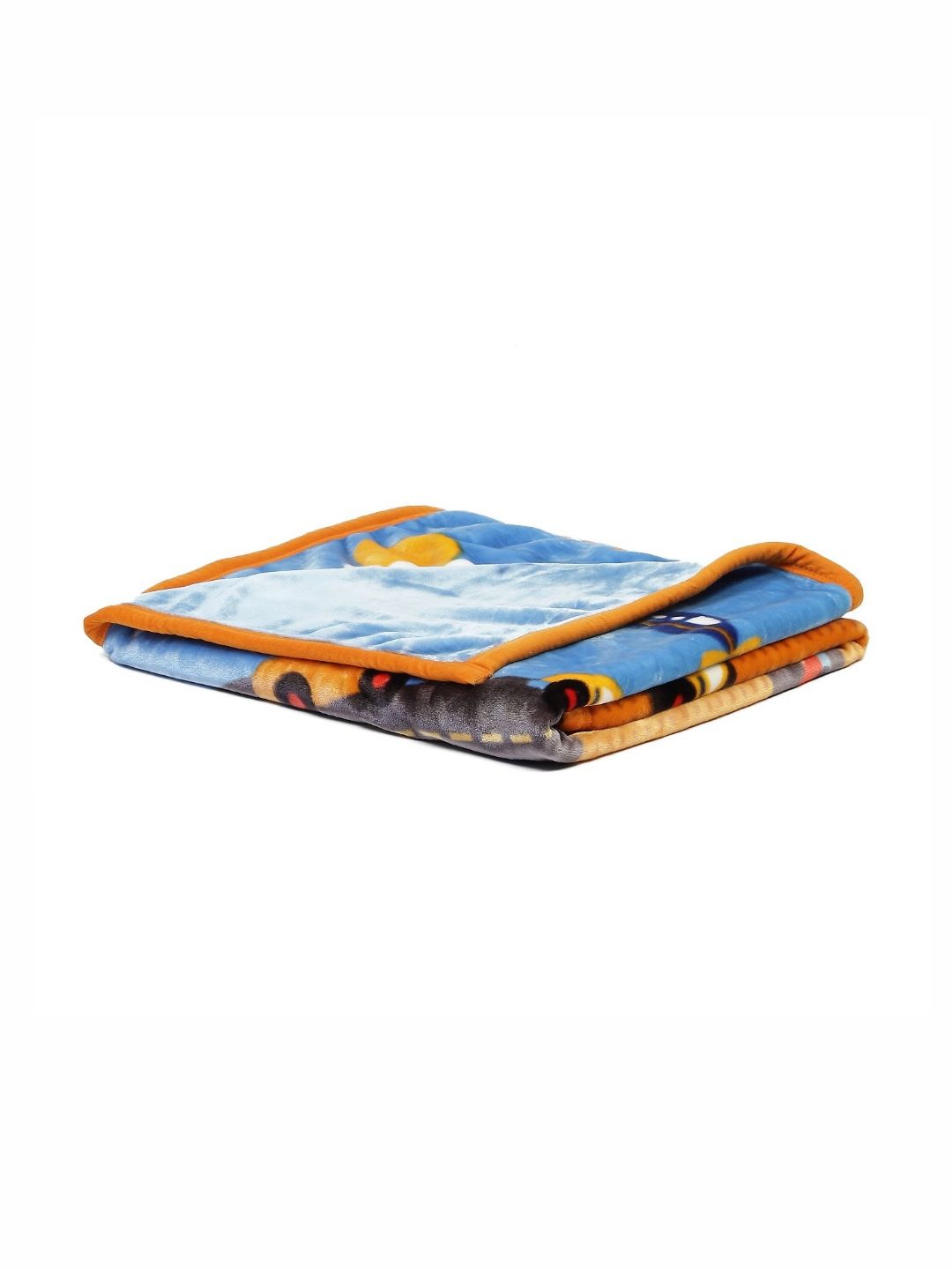 Monte Carlo Orange & Black Cartoon Characters Mild Winter 600 GSM Single Bed Blanket-image-6