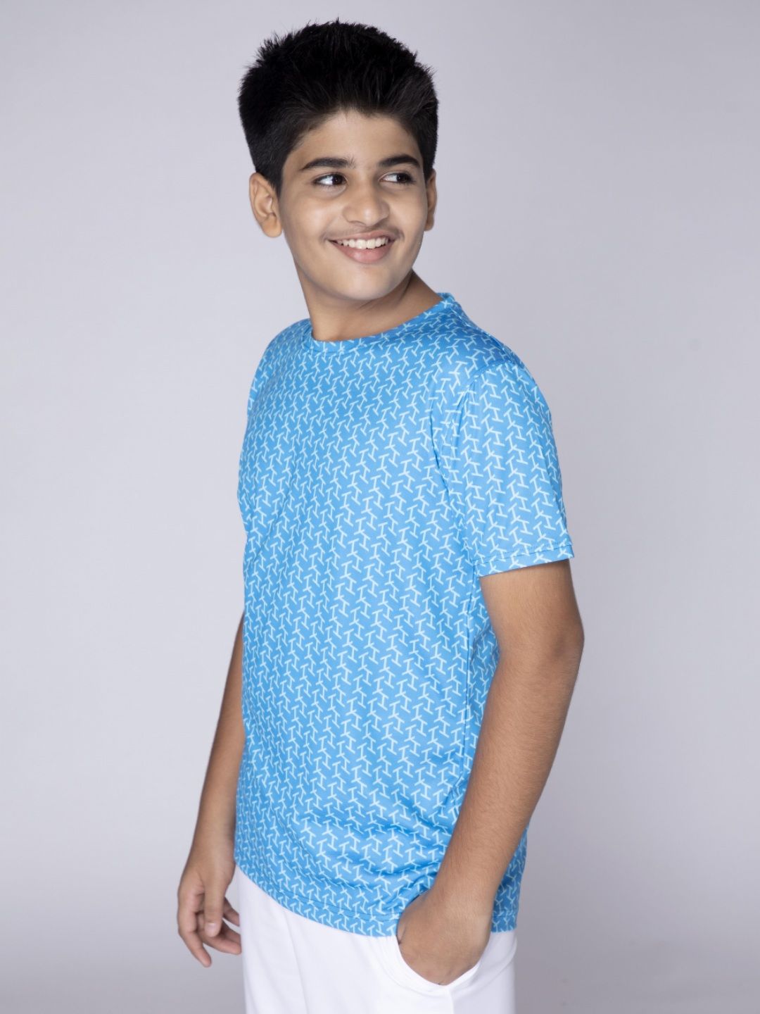 UMILDO Boys Abstract Printed Round Neck Polyester Tshirt-picture-57