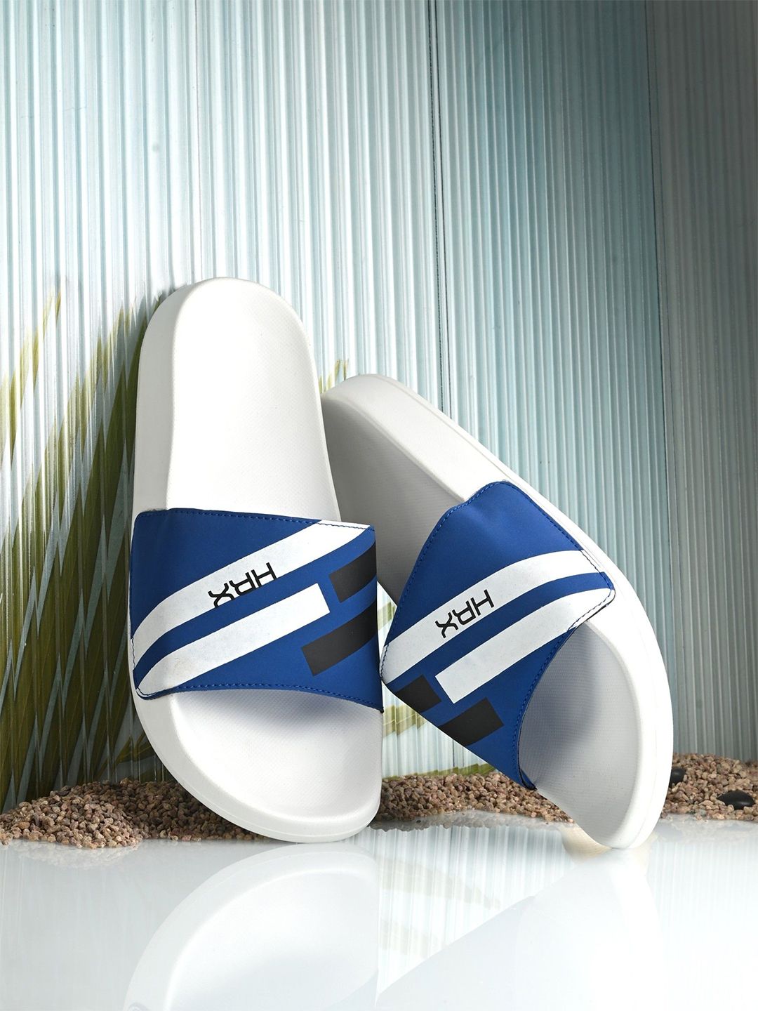HRX by Hrithik Roshan Men Striped Printed Sliders-image-41