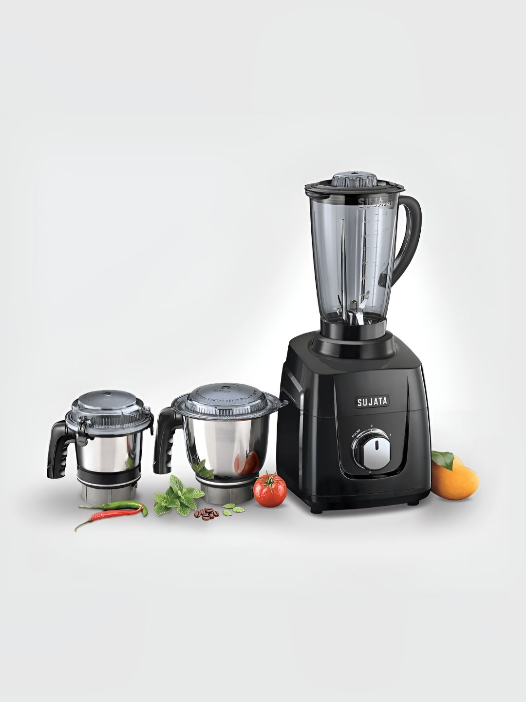 SUJATA MG01 1000 Watt 3 Jars Black Stainless Steel Juicer Mixer Grinder-picture-44