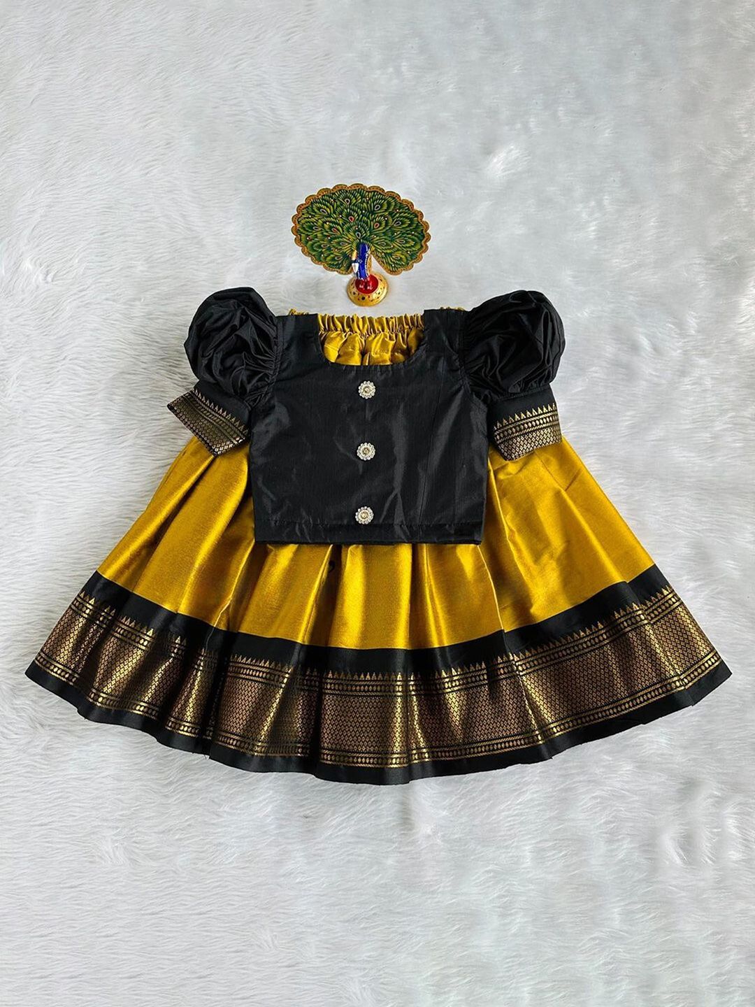 UFB Girls Beads and Stones Ready to Wear Lehenga & Blouse With Dupatta