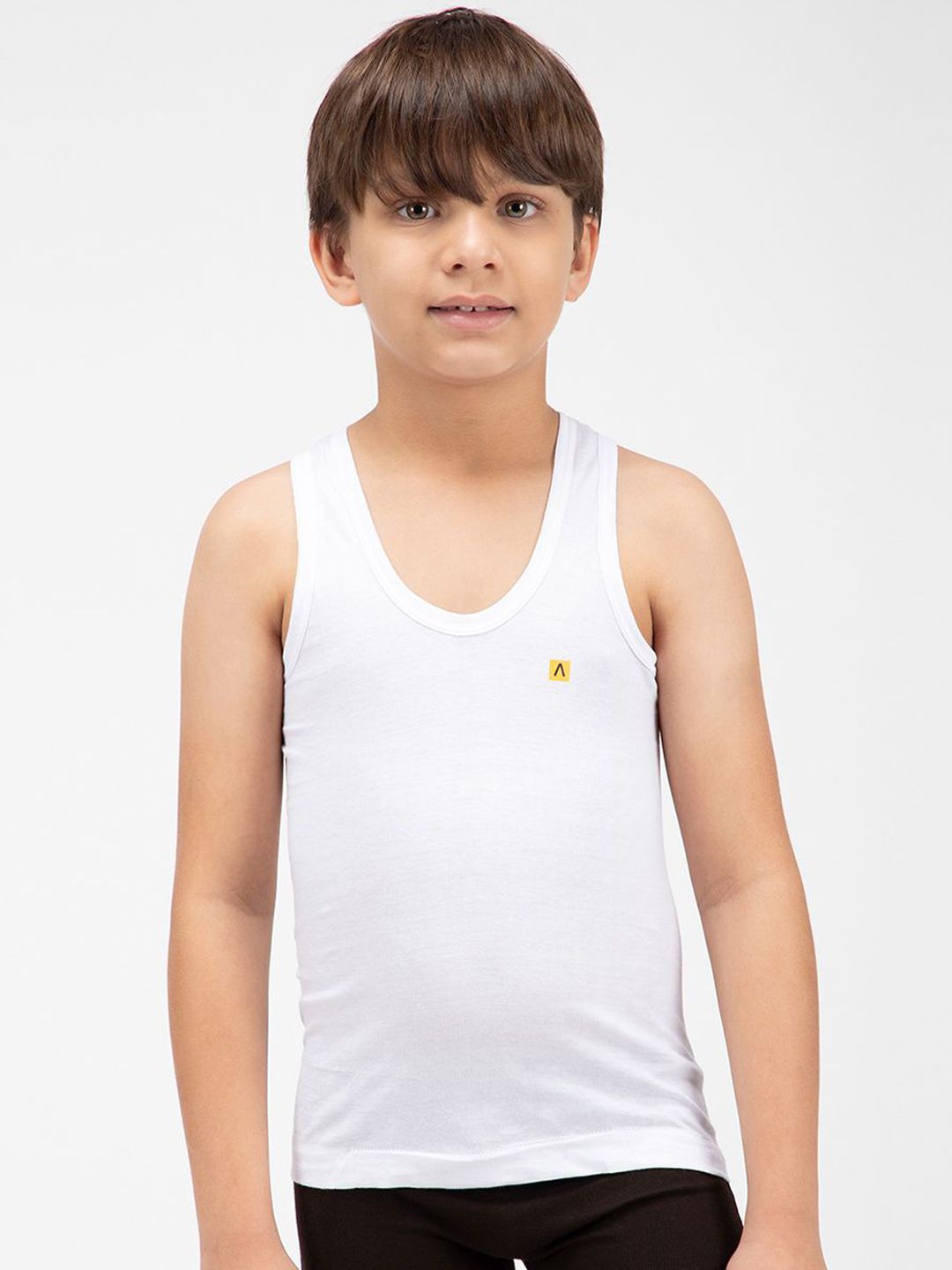 AMUL COMFY Boys Scoop Neck Innerwear Vests AC-SRN-VE-WHT-35-1PC-picture-58