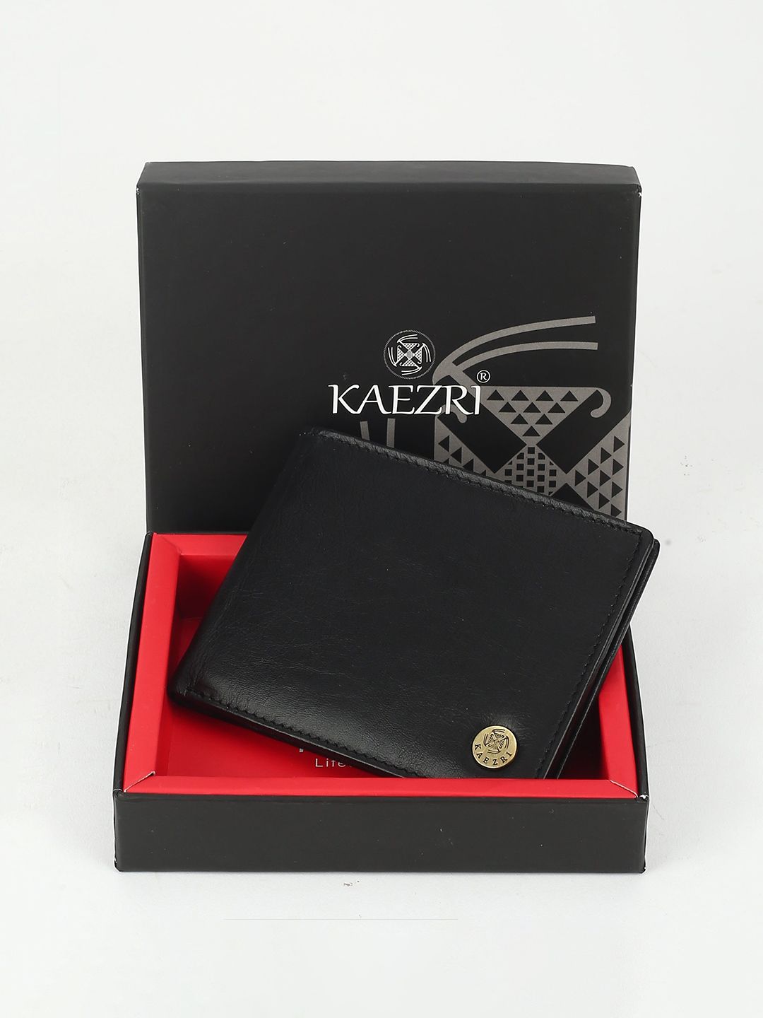 KAEZRI Men Textured Leather Two Fold Wallet-picture-14