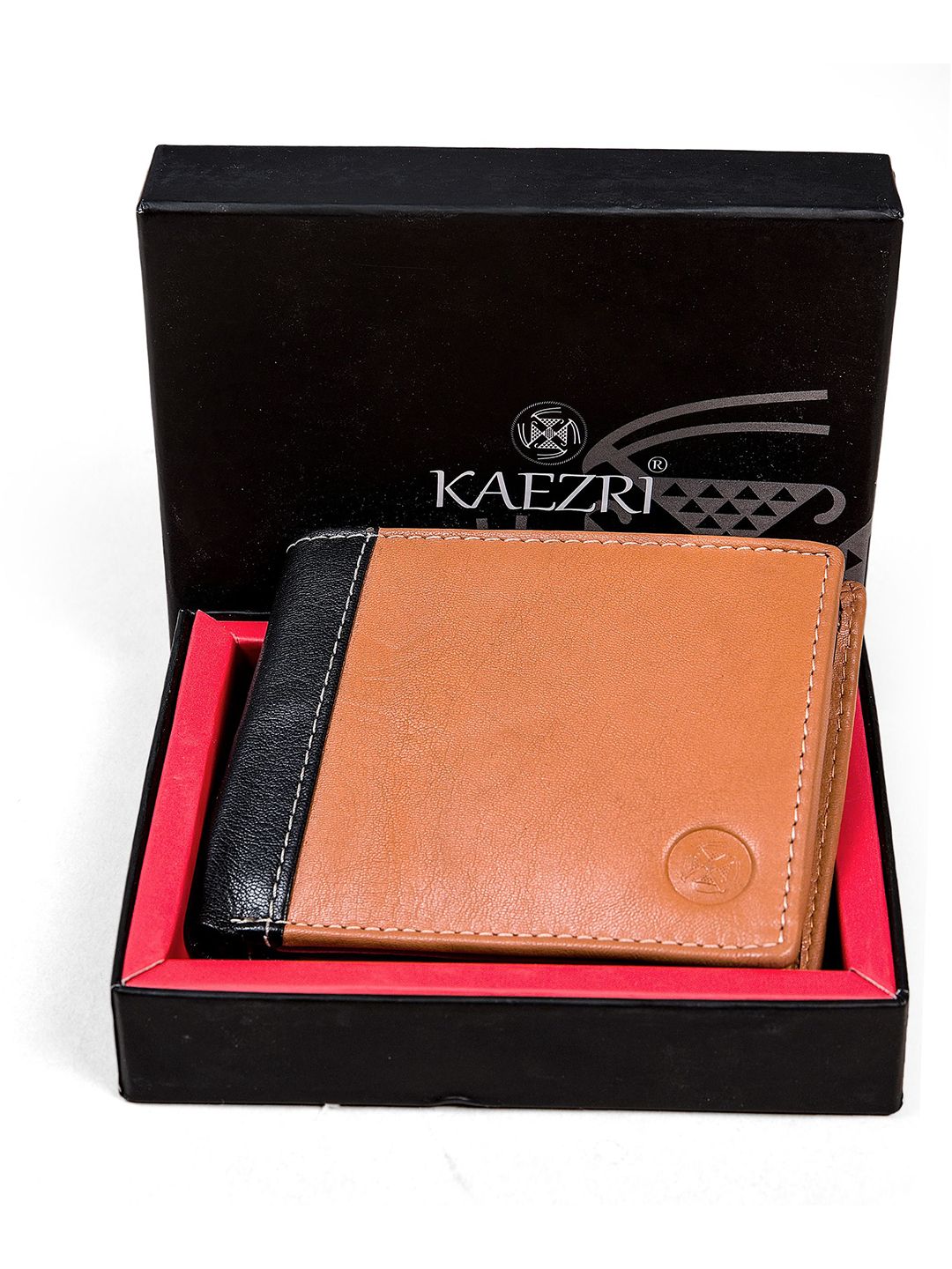 KAEZRI Men Colourblocked Leather Two Fold Wallet-picture-16