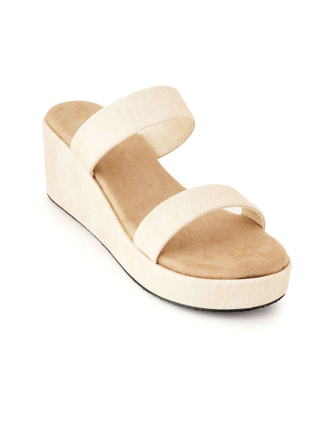 DressBerry Embellished Platform Mules with Buckles-image-5