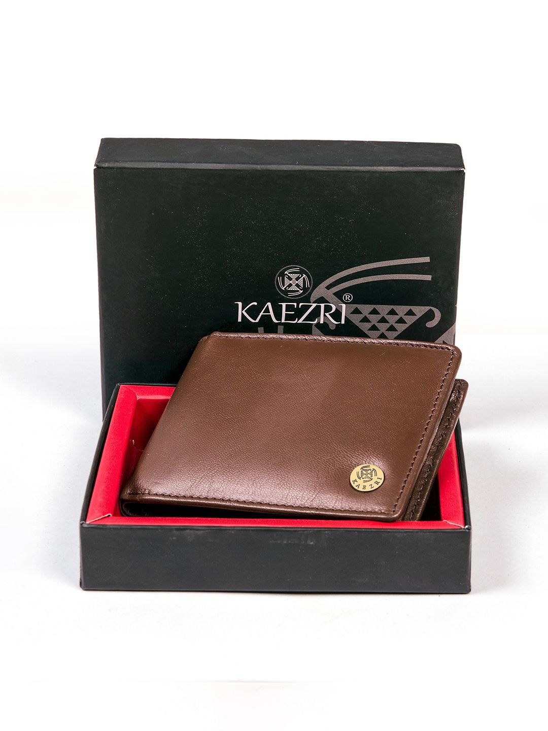 KAEZRI Men Textured Leather Two Fold Wallet-picture-17