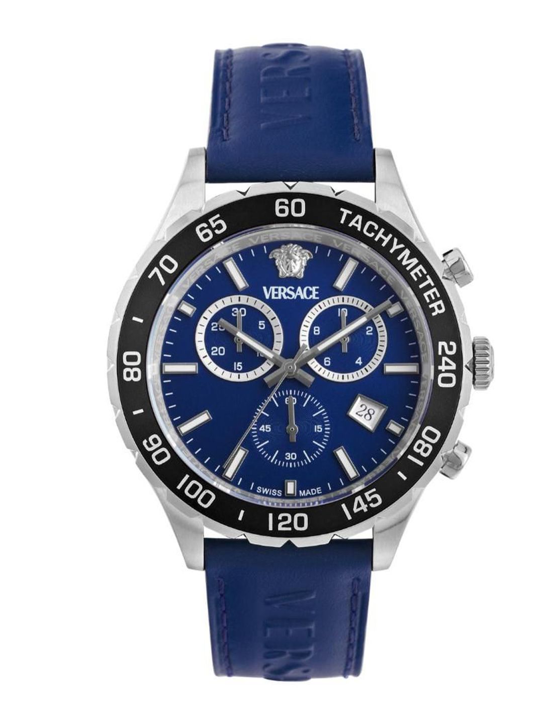 Versace Men Brass Dial & Leather Straps Analogue Watch VEPCA0124-image-21