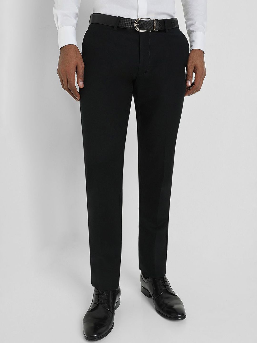 Allen Solly Sport Men Slim Fit Solid Formal Trousers