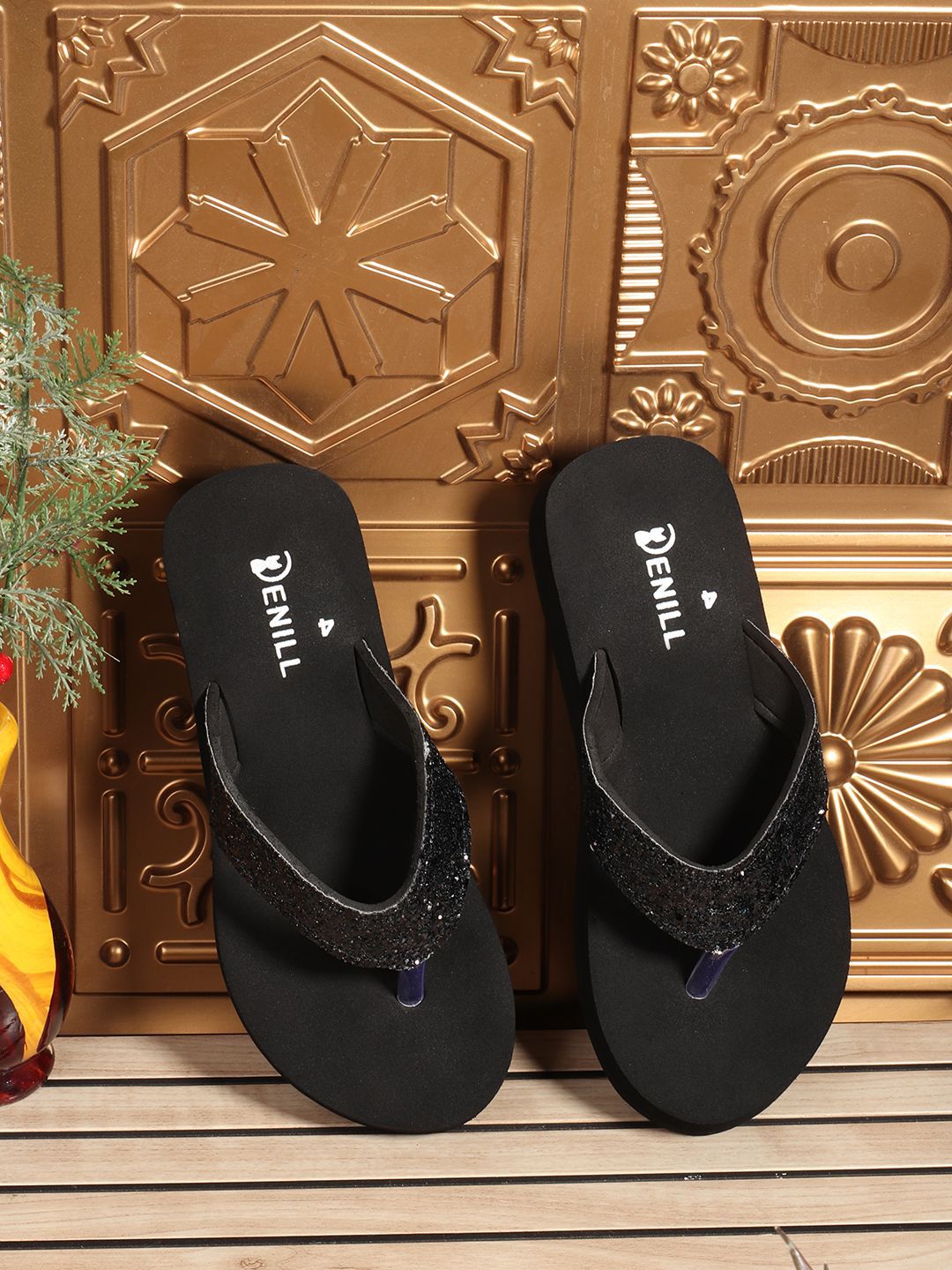 Denill  Women Ultra Soft Bottom flats with Shiny  strap  Open Toe Flats-picture-38