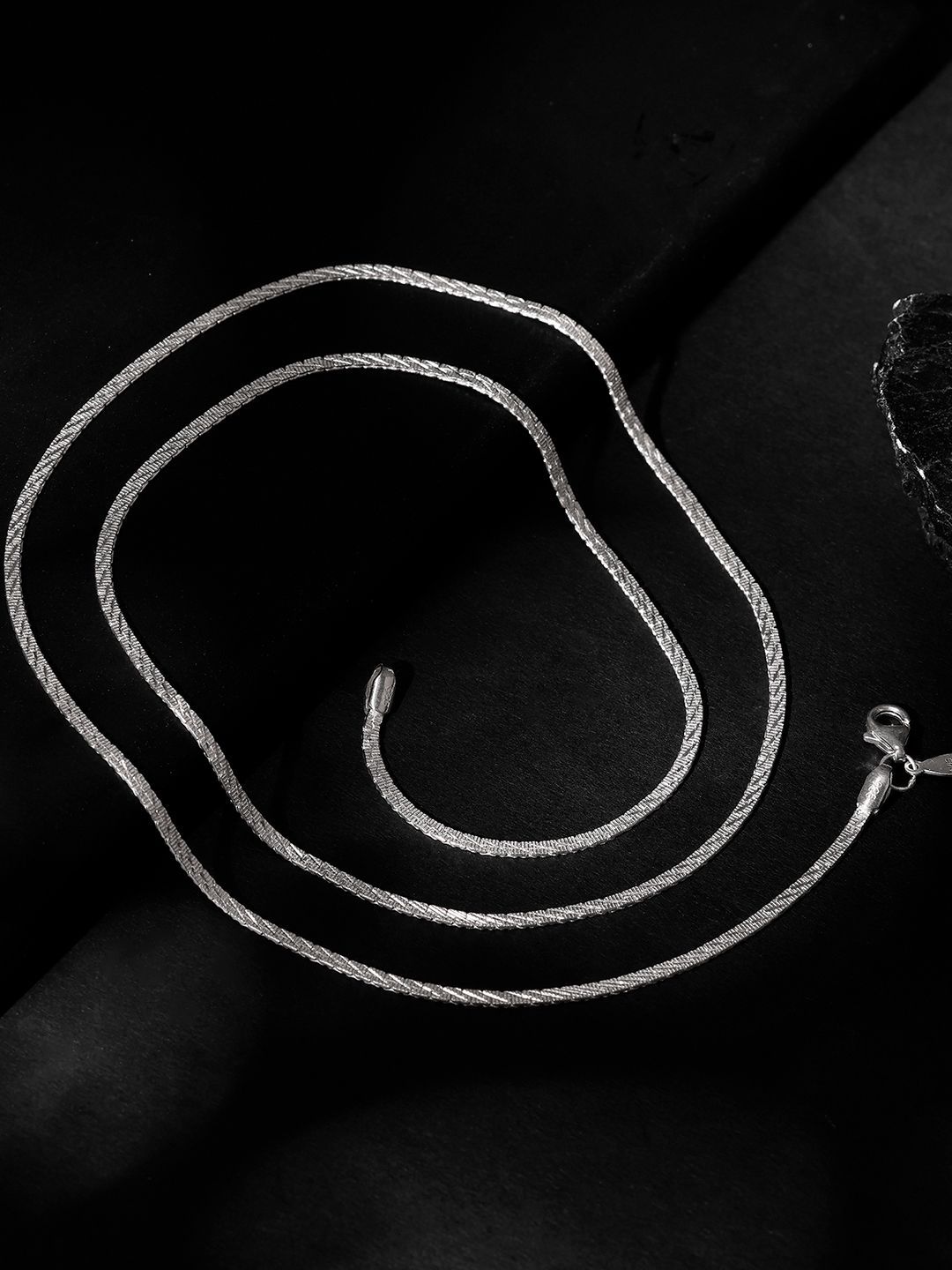 GIVA Men 925 Sterling Silver Rhodium-Plated Valour Chain-picture-39