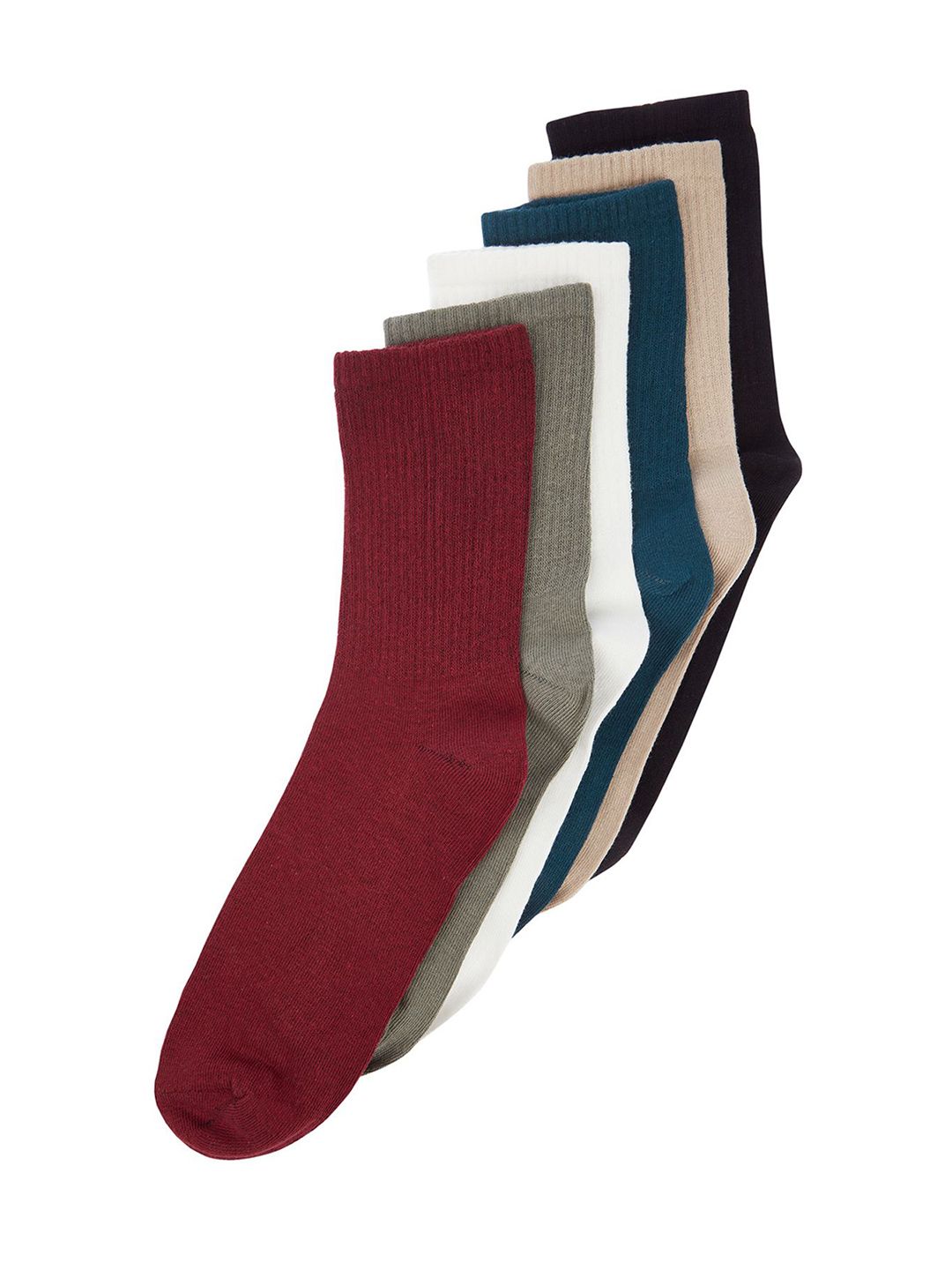 Trendyol Men Pack Of 6 Above-Ankle Length Socks-picture-18