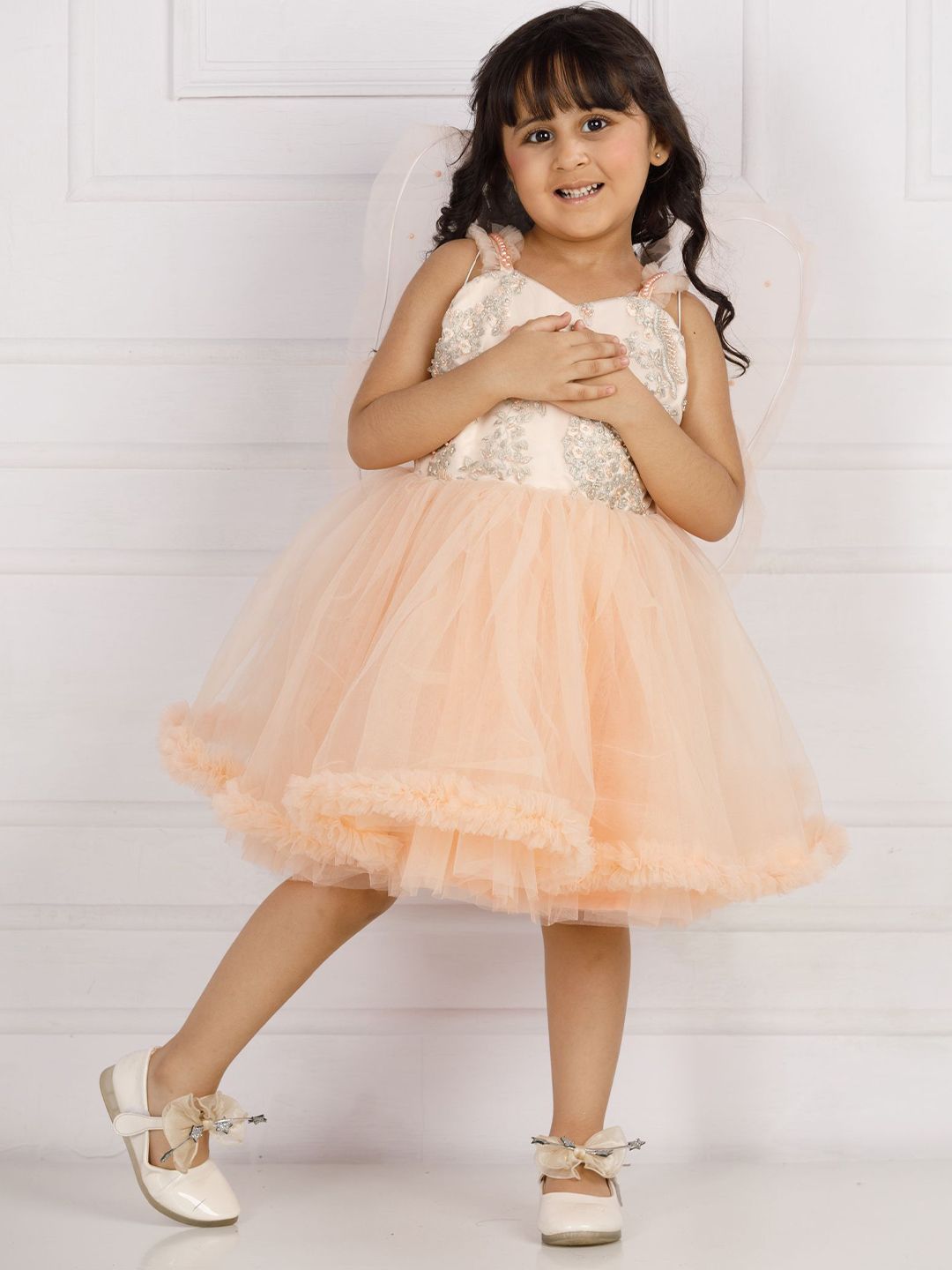 The Lush Affair Girls Sequined Fit & Flare Dress-image-39