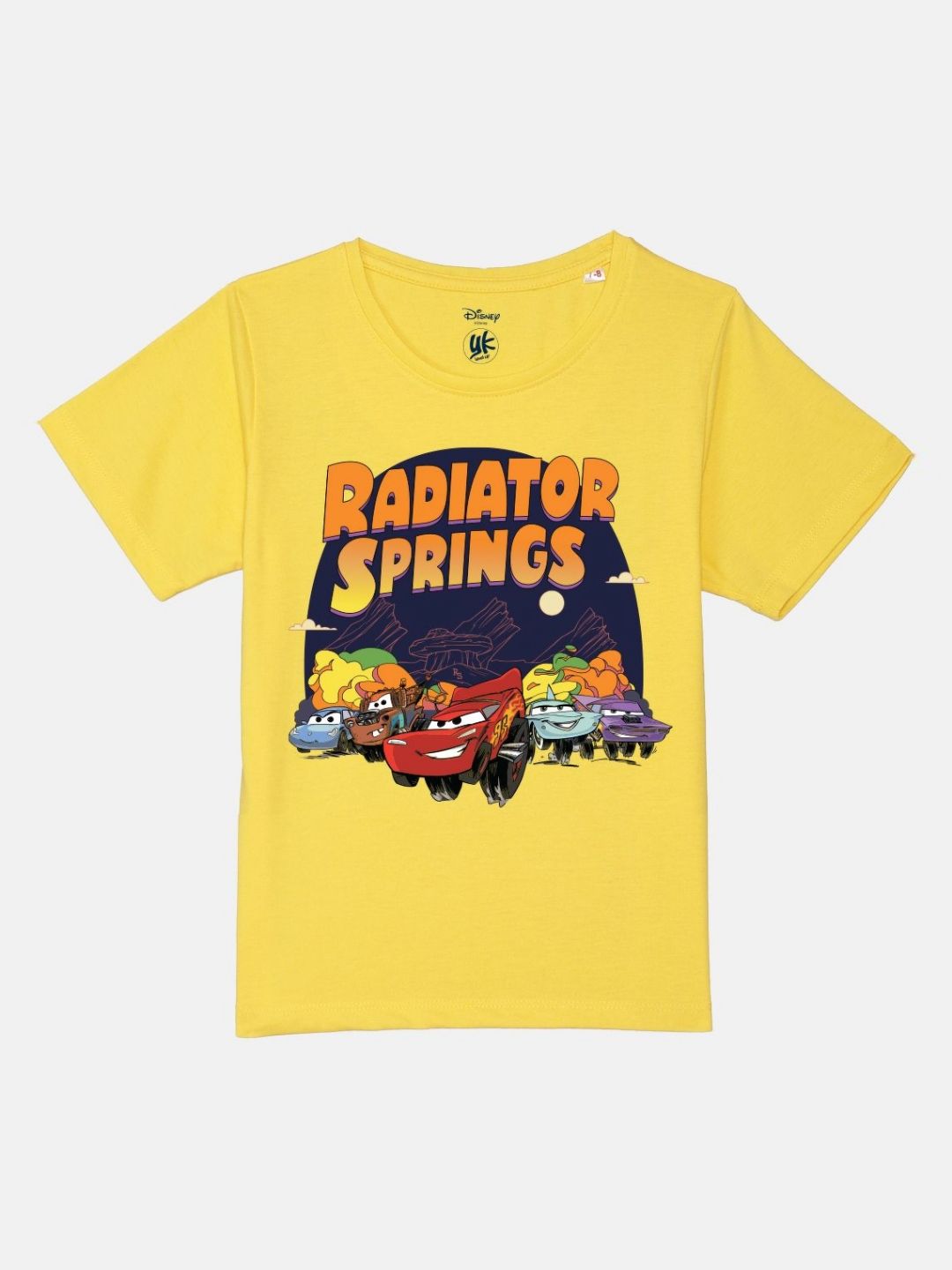 YK Disney Boys Cars Printed Pure Cotton Applique T-shirt-picture-22