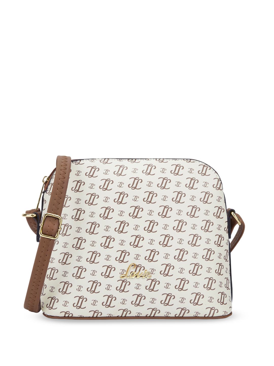 Lavie Printed Structured Sling Bag with Tasselled-picture-16