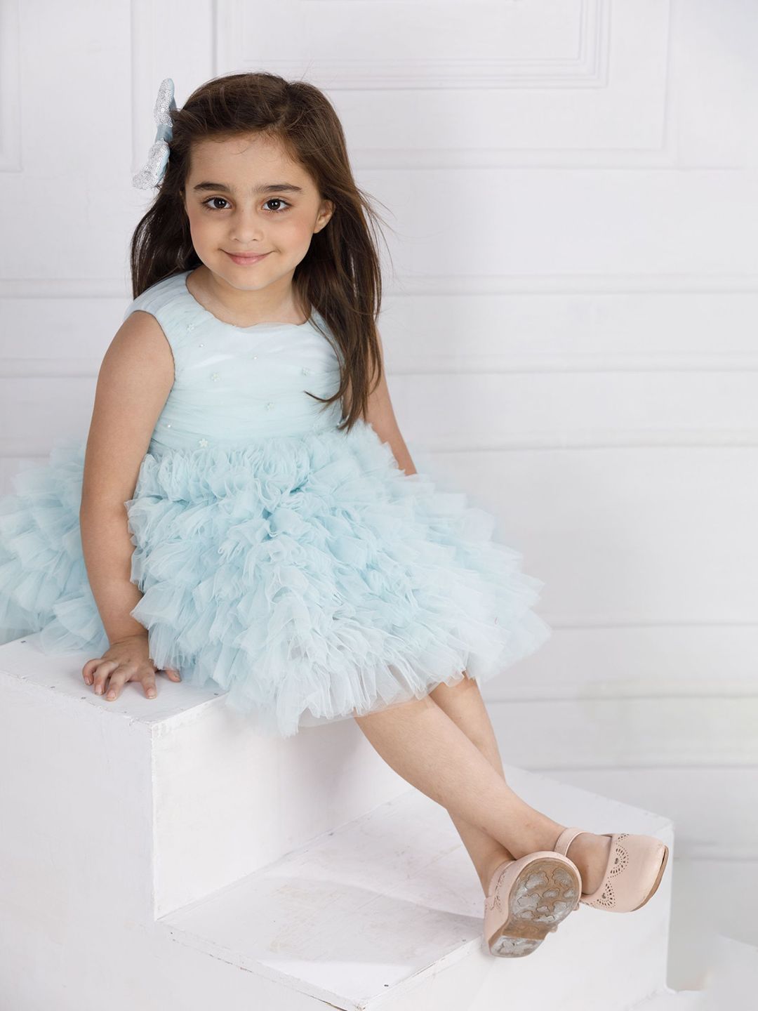 The Lush Affair Girls Net Empire Dress-image-40