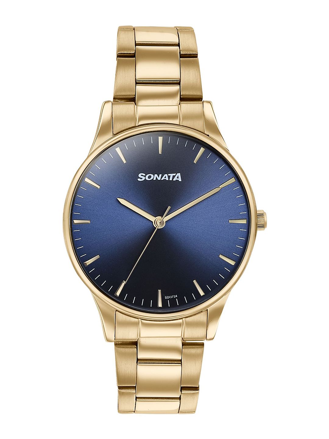 Sonata Men Printed Dial & Stainless Steel Bracelet Style Straps Analogue Watch 77144YM01-picture-41