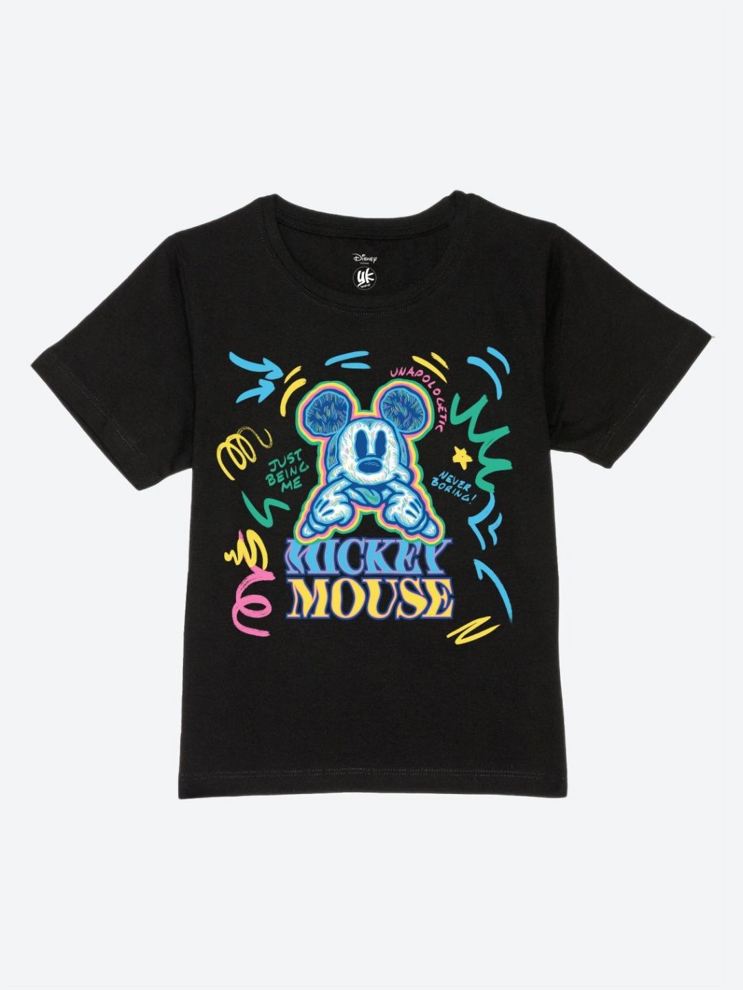 YK Disney Boys Printed Pure Cotton Applique T-shirt-picture-11