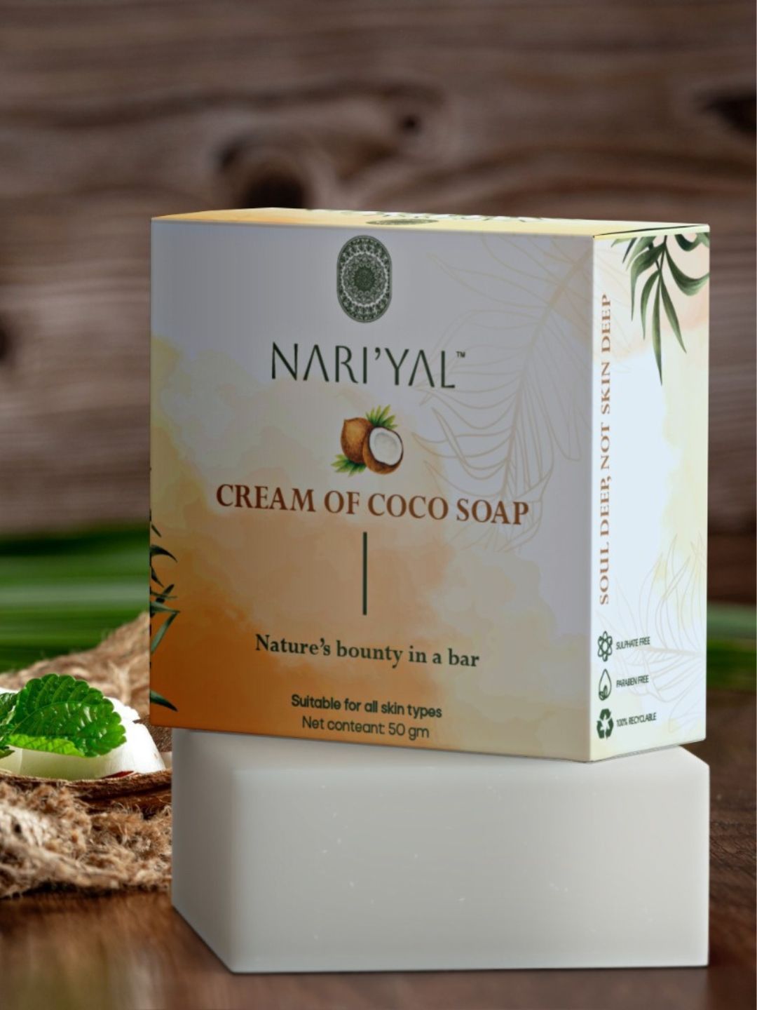 NARIYAL Cream Of Coco Soap With Argan Oil -50g-image-20