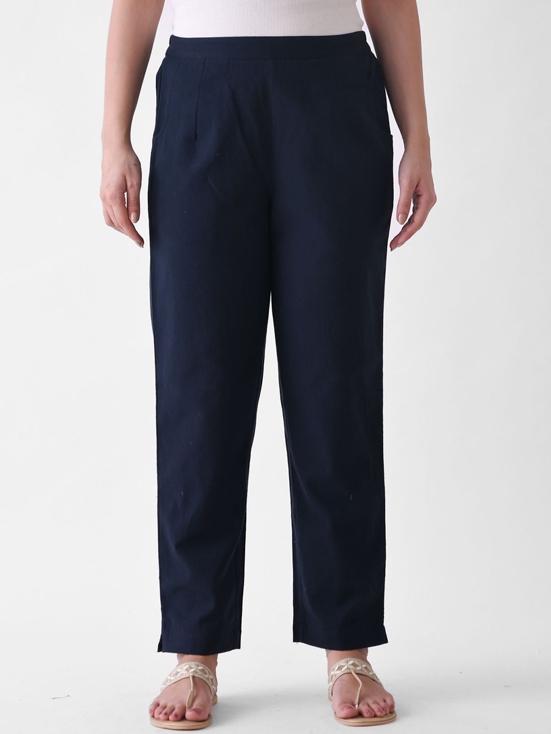 Rustorange Women Pure Cotton Mid-Rise Trouser-picture-42