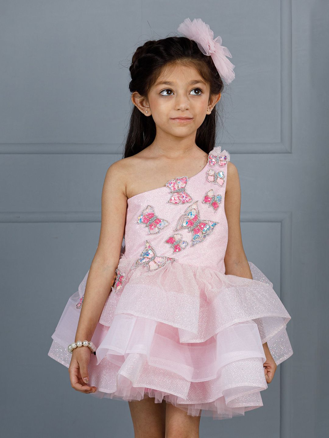The Lush Affair Girls Net Fit & Flare Dress-image-46