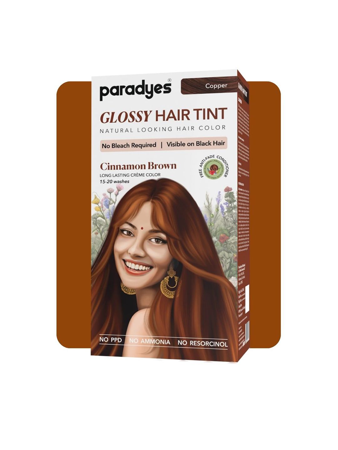 Paradyes Glossy Hair Tint- 120g-Cinnamon Brown-image-6