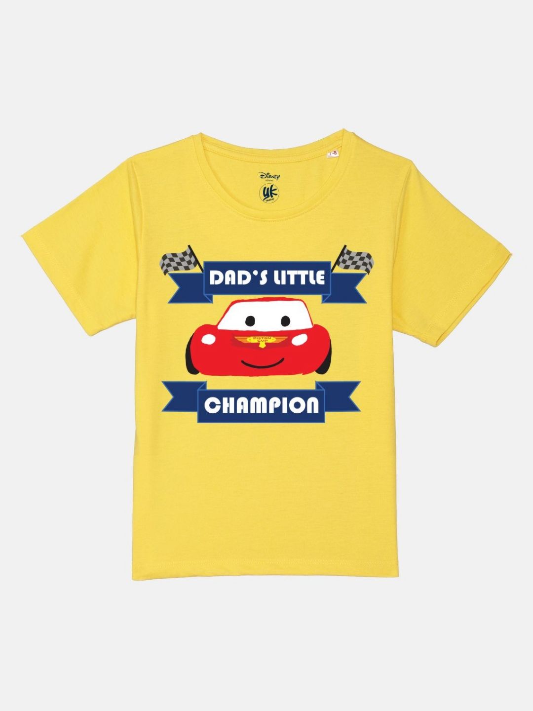 YK Disney Boys Cars Printed Pure Cotton Applique T-shirt-picture-38