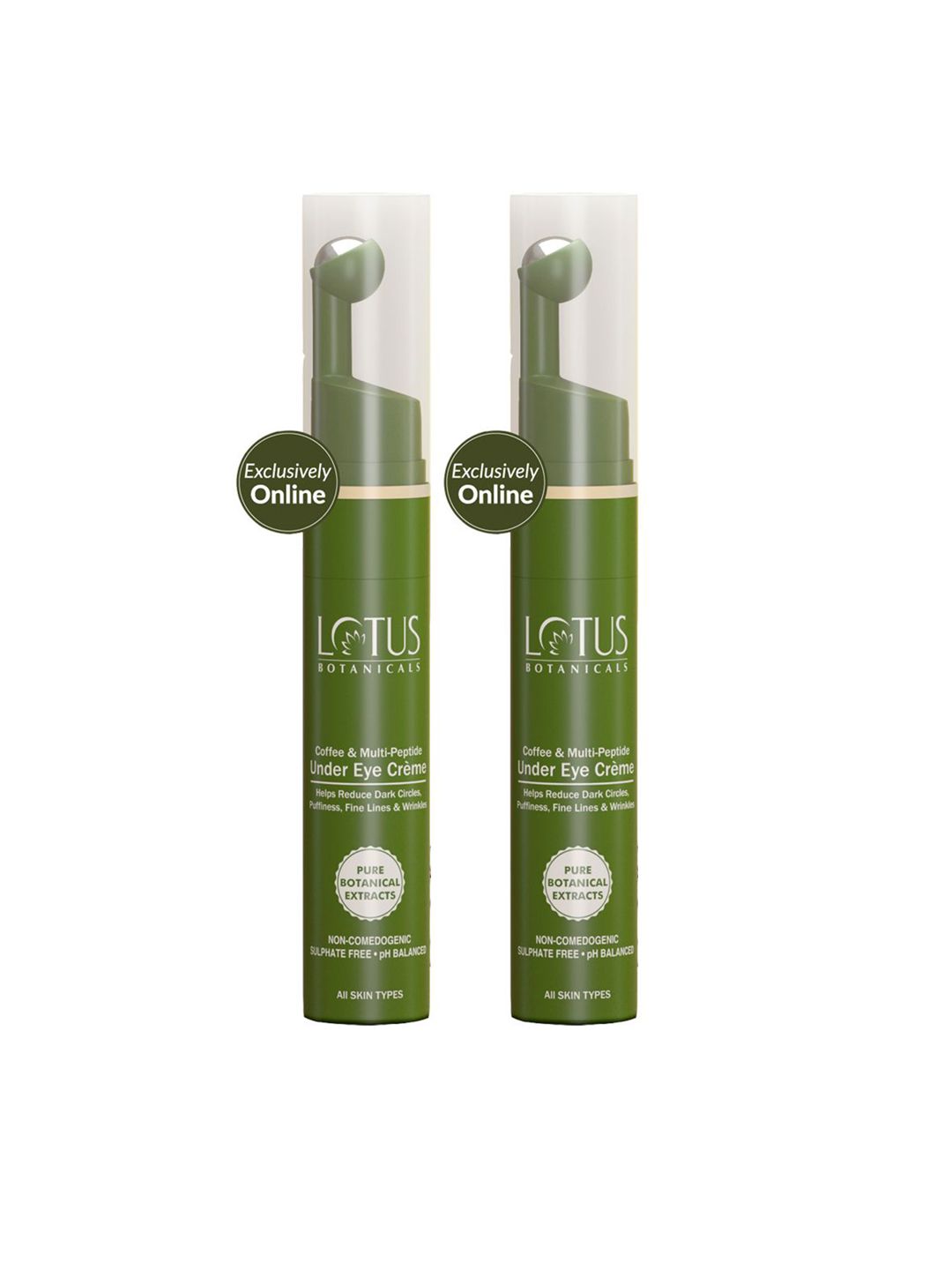 Lotus Botanicals Set Of 2 Coffee & Multi-Peptide Under Eye Creme With Vitamin E-15ml Each-picture-31