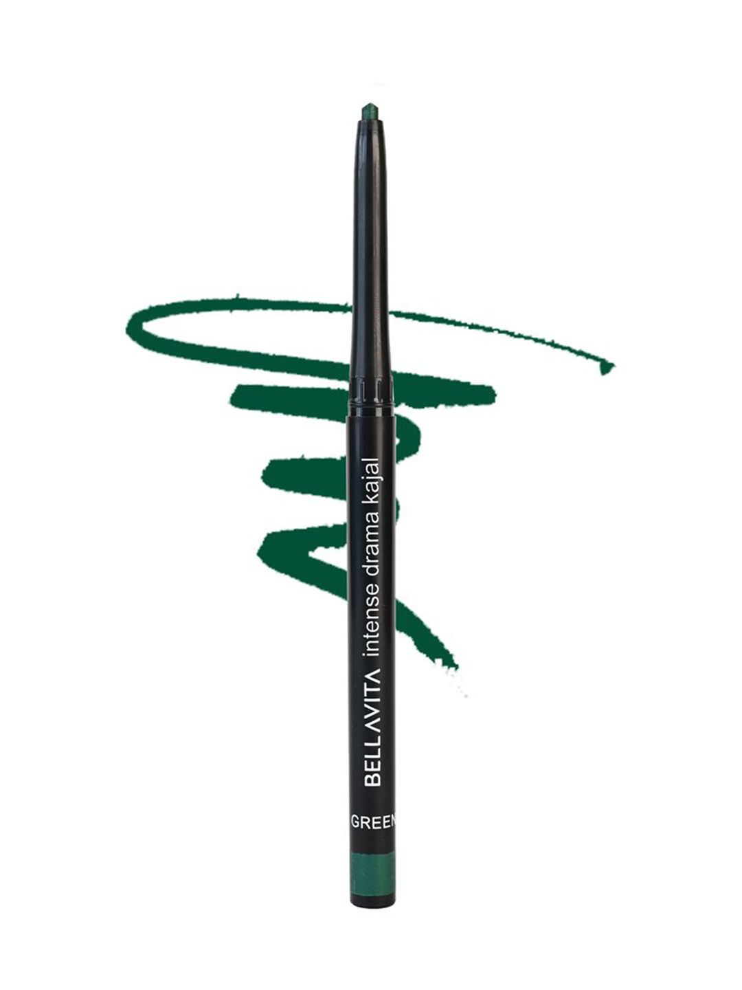 Bella Vita Organic Long Lasting Intense Drama Kajal Enriched With Almond Oil 0.3g - Green-picture-24