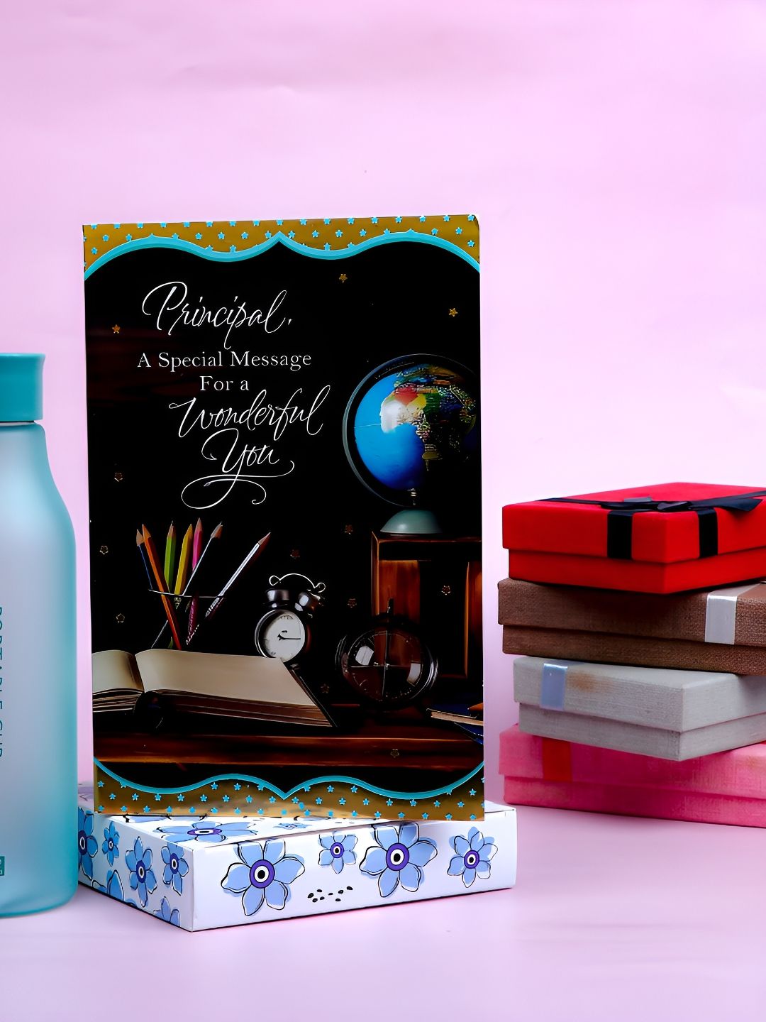 Archies 2 Pcs Blue & Black Principle Gift Set-image-34