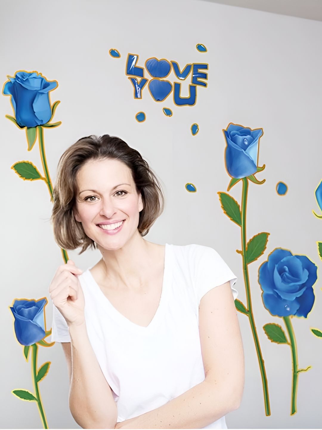 Jaamso Royals Blue & Green Printed Self-Adhesive Wall Sticker-picture-12