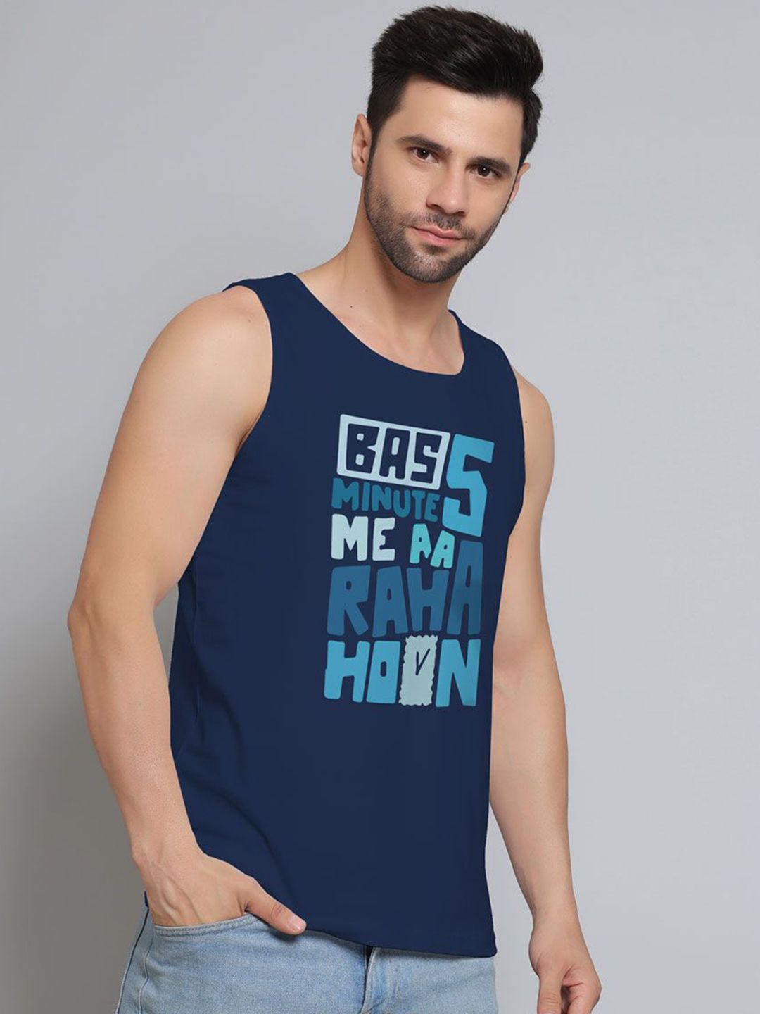 DAB SHARK Printed Cotton Innerwear Vests-picture-12