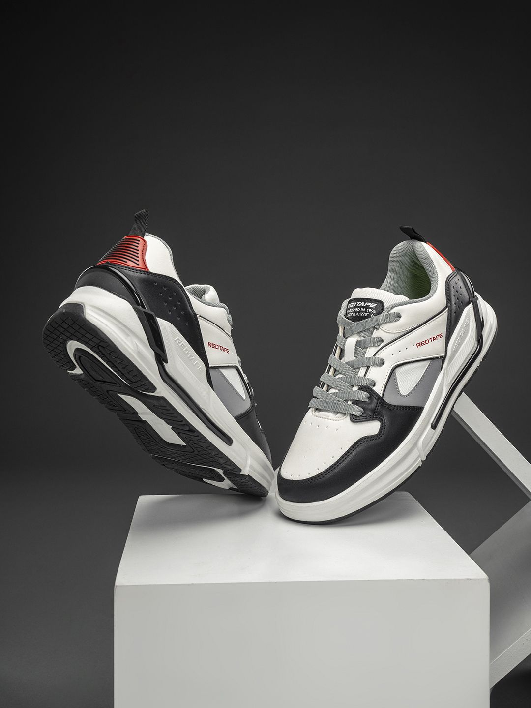 Red Tape Men Colourblocked PU Sneakers-picture-36