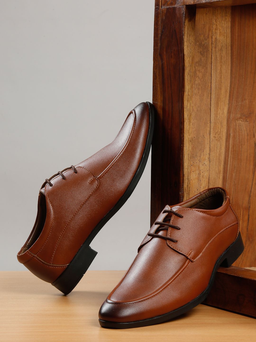 Kosher Men Round Toe Formal Derbys-image-14