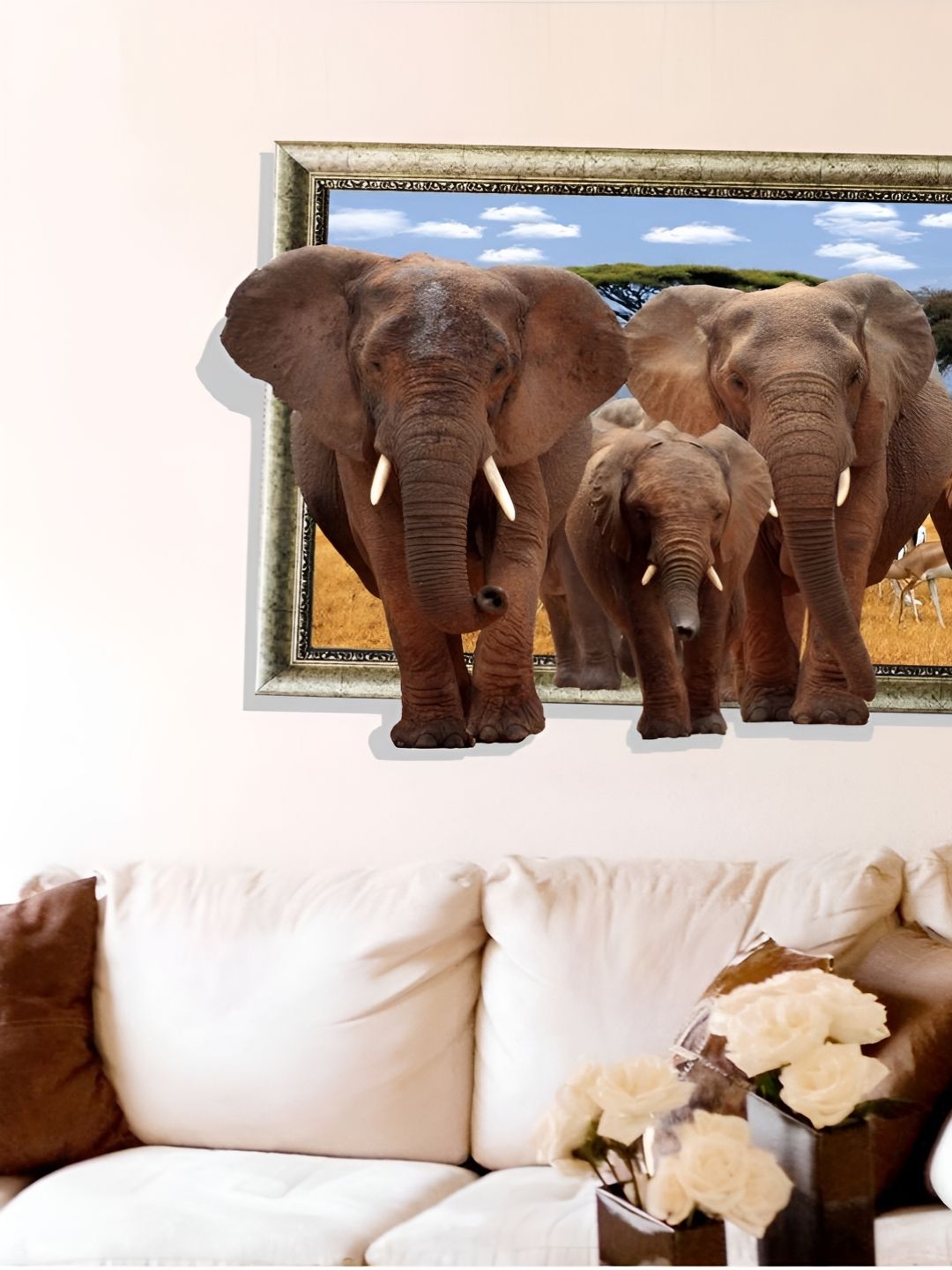 Jaamso Royals Brown Printed Self-Adhesive Wall Sticker-picture-39