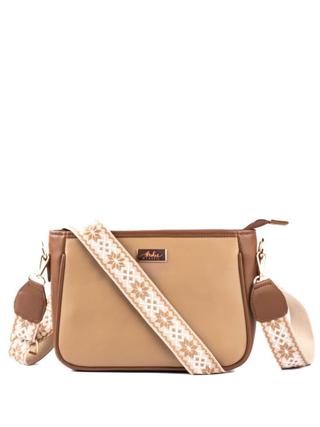 Strokes by Namrata Mehta PU Structured Sling Bag-picture-33