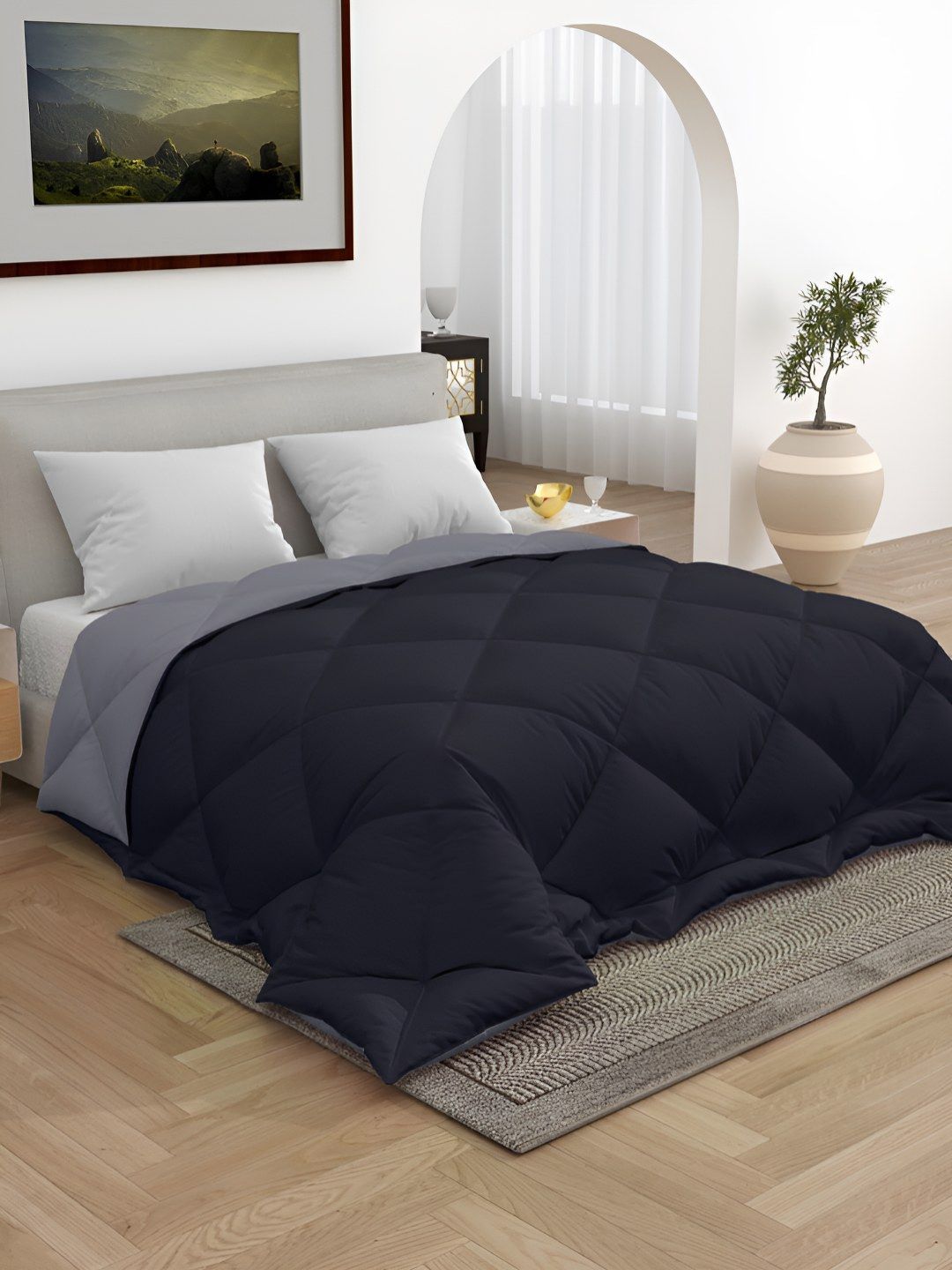 tundwal's Black & Grey Heavy Winter Double Bed Comforter-picture-41