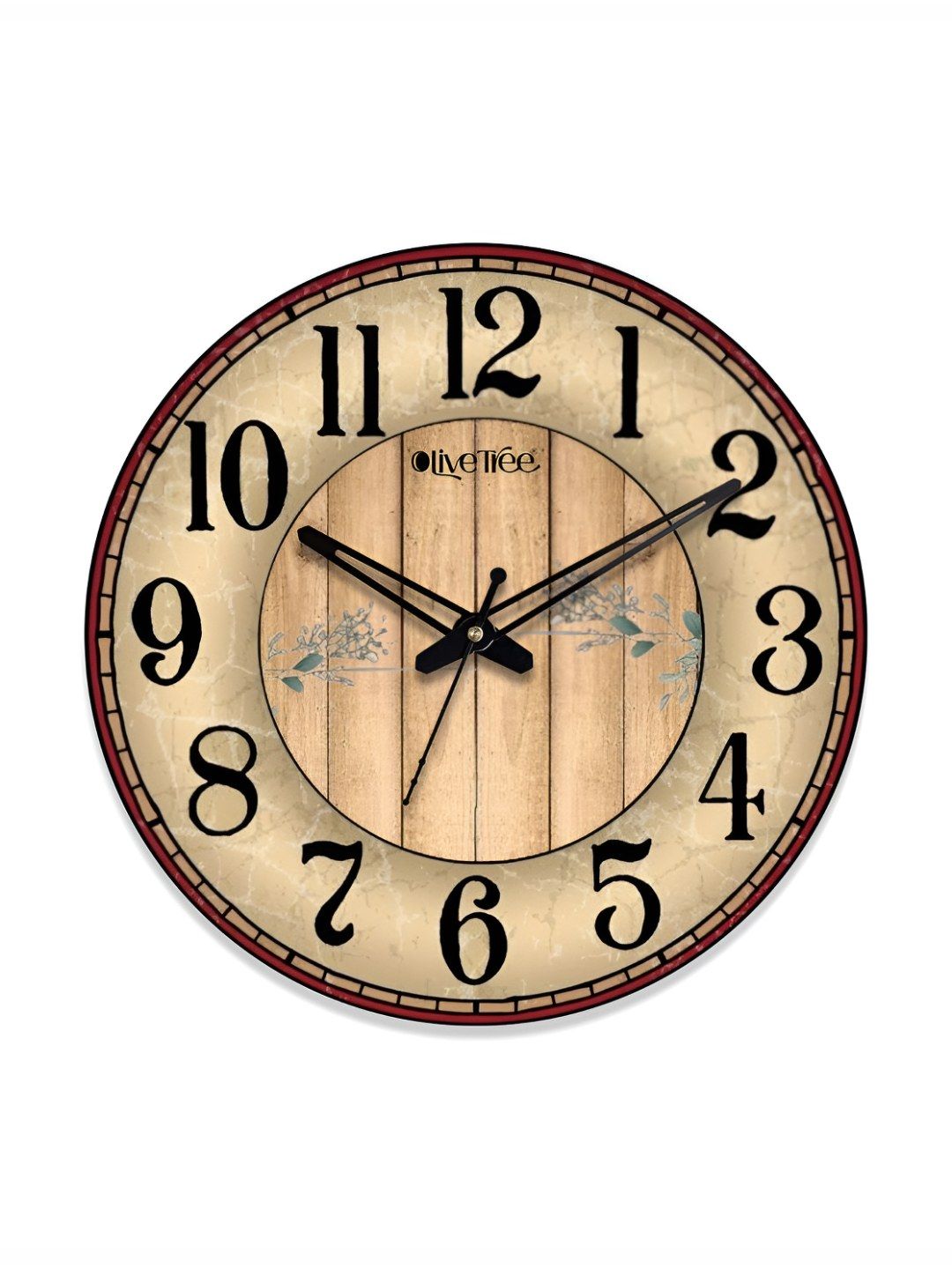 OLIVE TREE Brown & Black Contemporary Wall Clock-picture-29