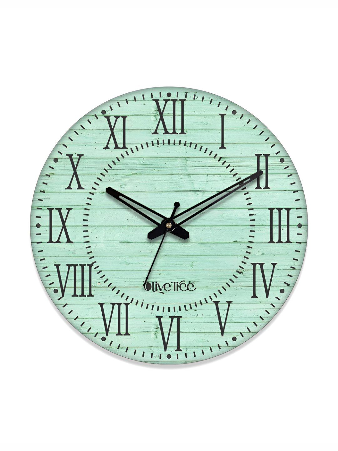 OLIVE TREE Blue & Black Printed Contemporary Wall Clock-picture-32