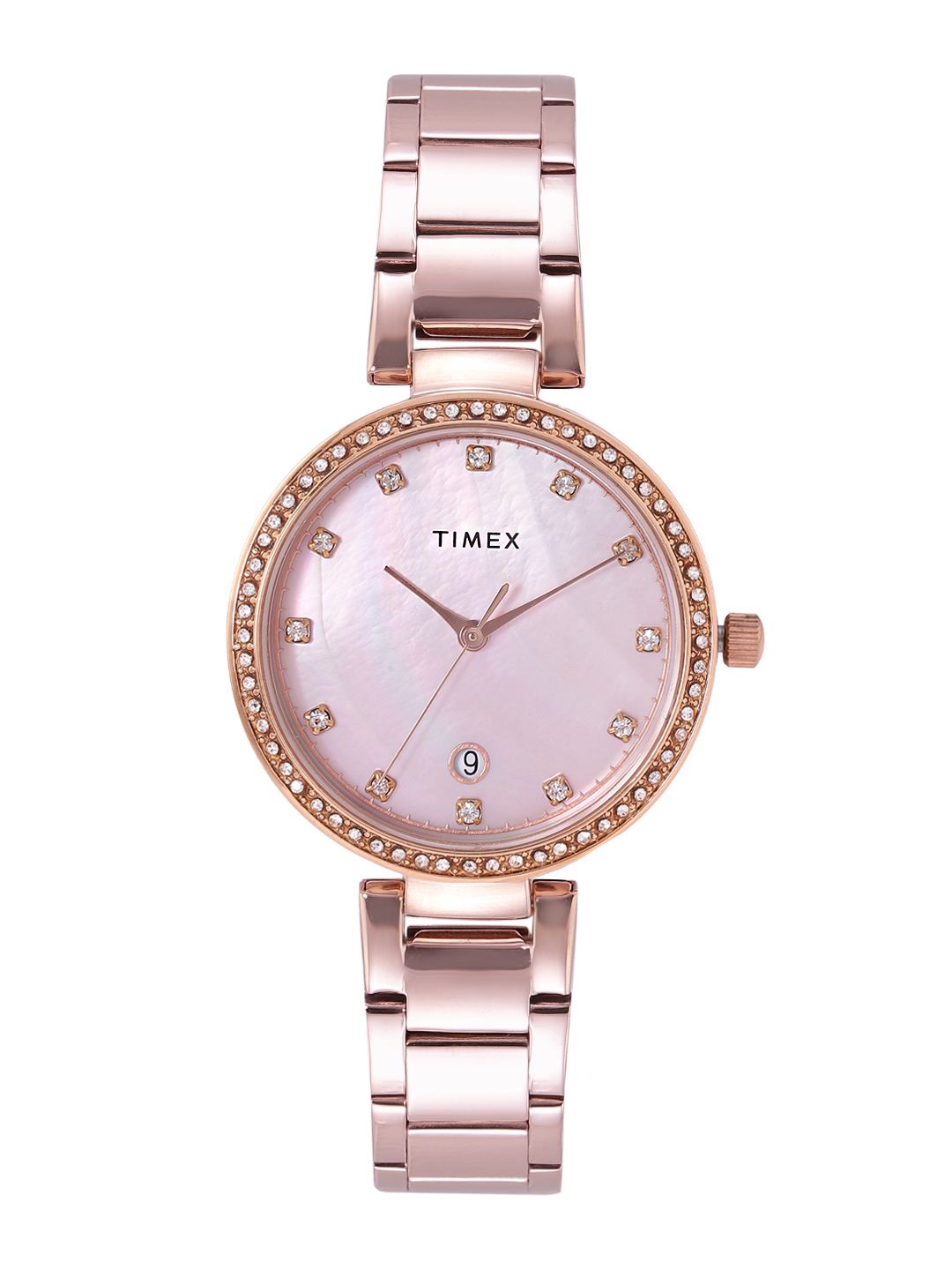 Timex Women Mother of Pearl Dial Bracelet Style Straps Analogue Watch TWEL187SMU03-picture-37