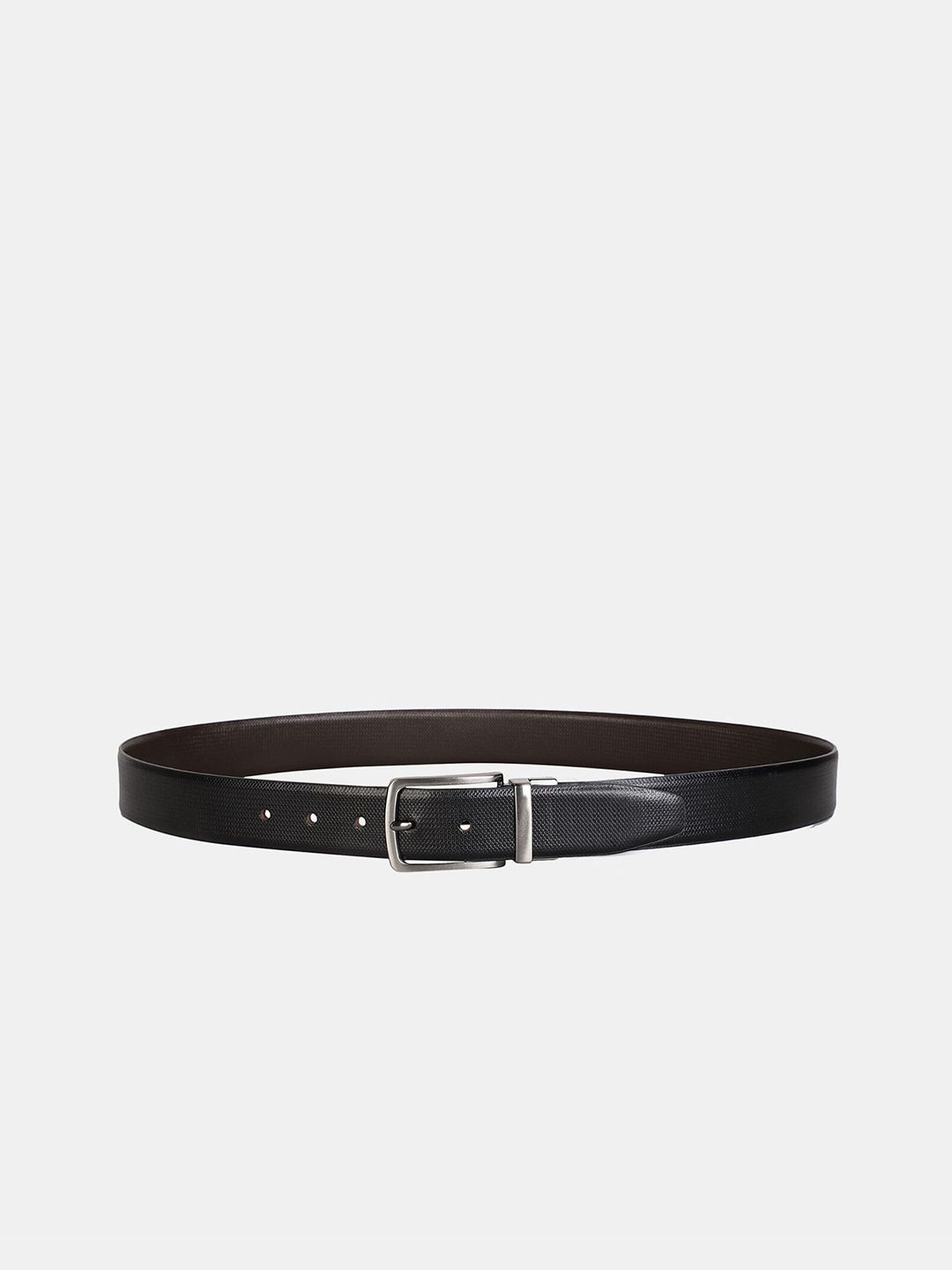 WROGN Men Textured Leather Reversible Formal Belt-picture-23