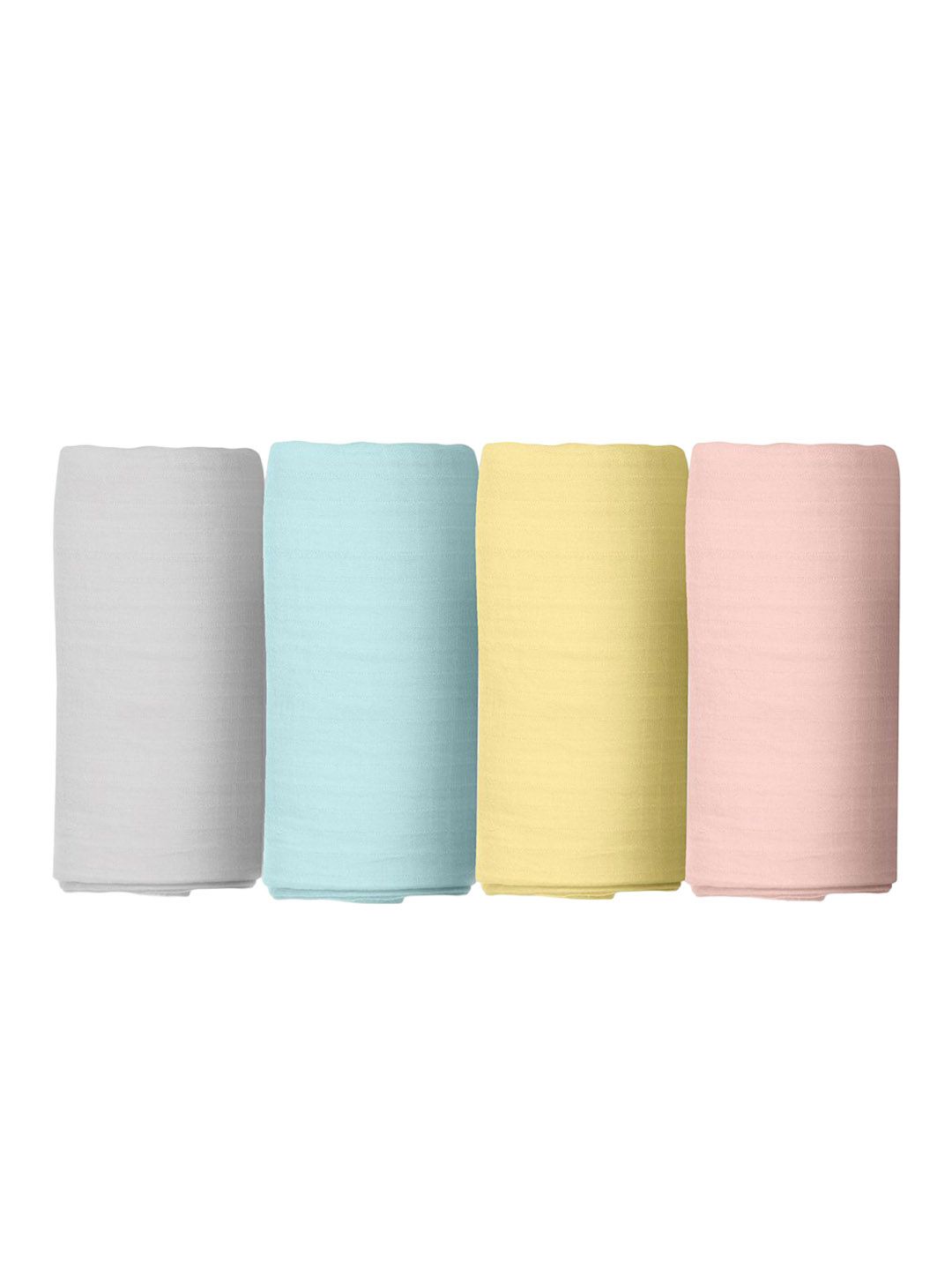 The White Cradle Infants Set Of 4 Pure Organic Cotton Swaddles-picture-53