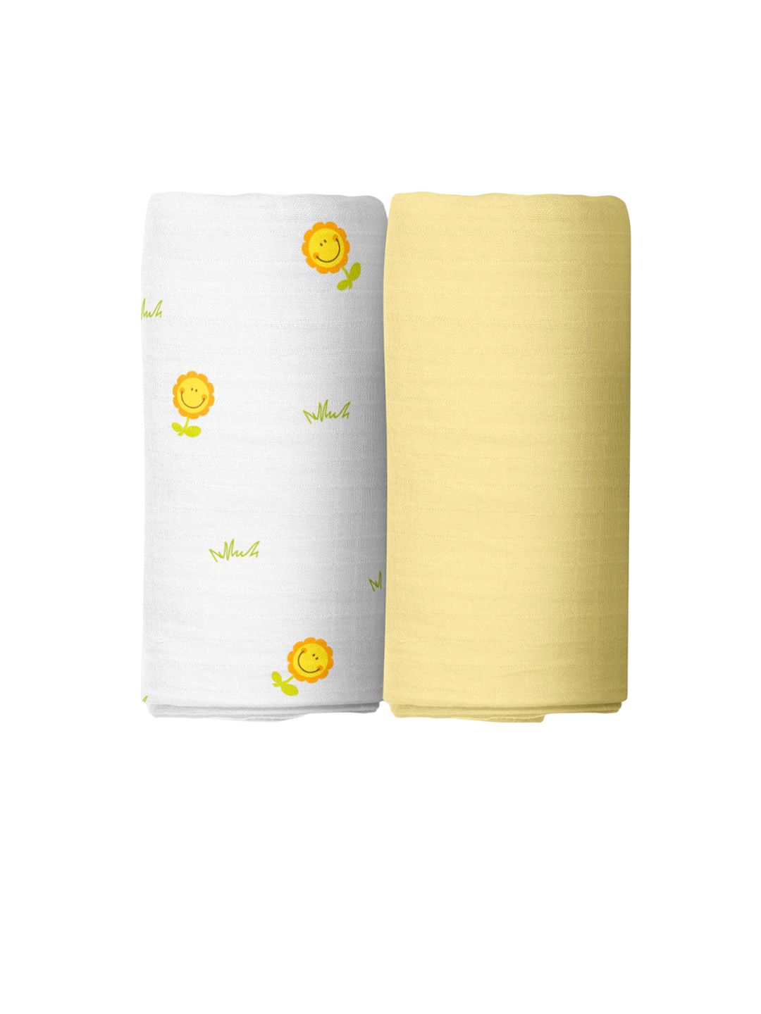 The White Cradle Infants Set Of 2 Printed Swaddles-picture-11