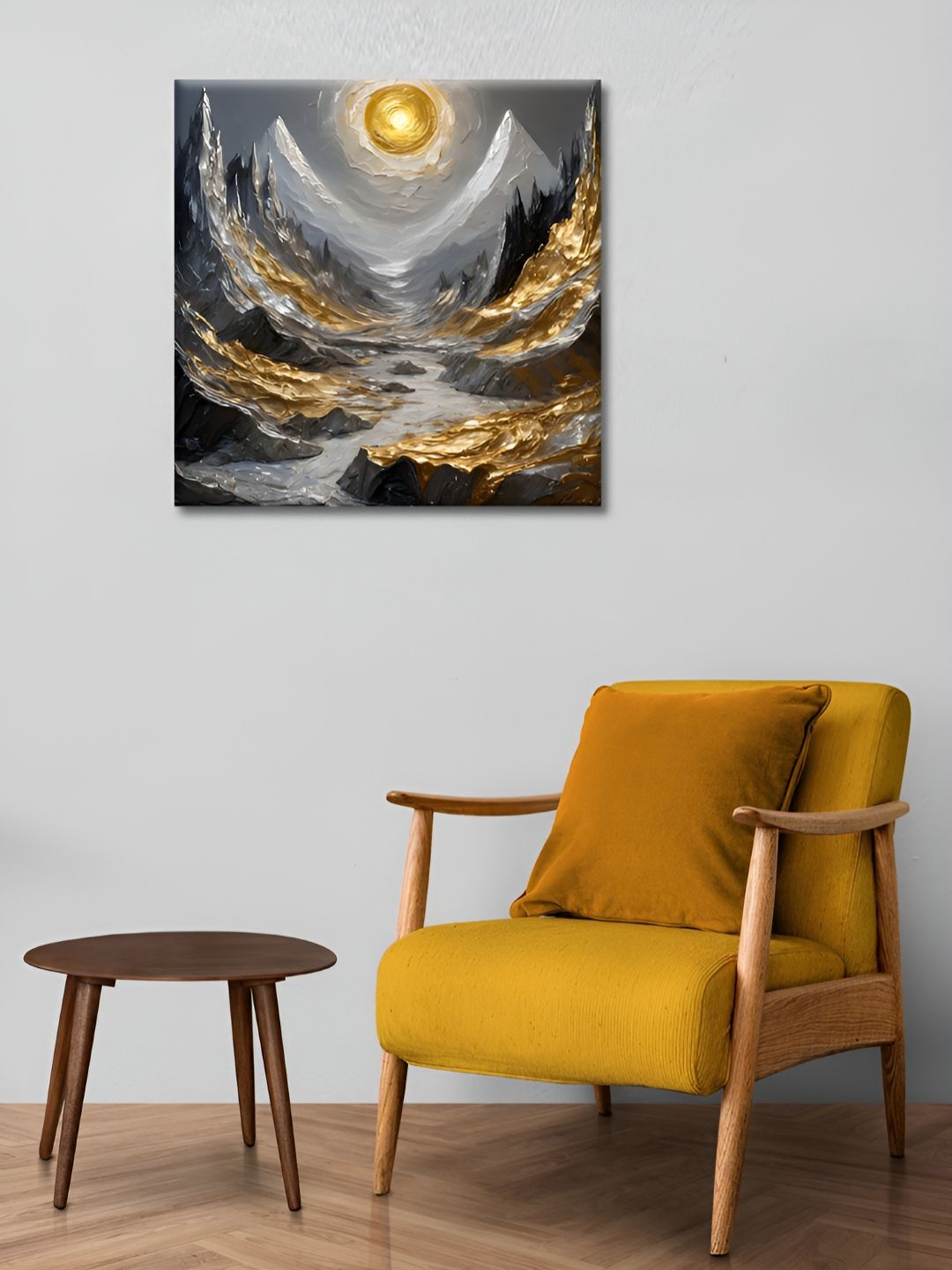 OLIVE TREE Grey & Orange 1 Piece Canvas Other Wall Paintings-picture-16